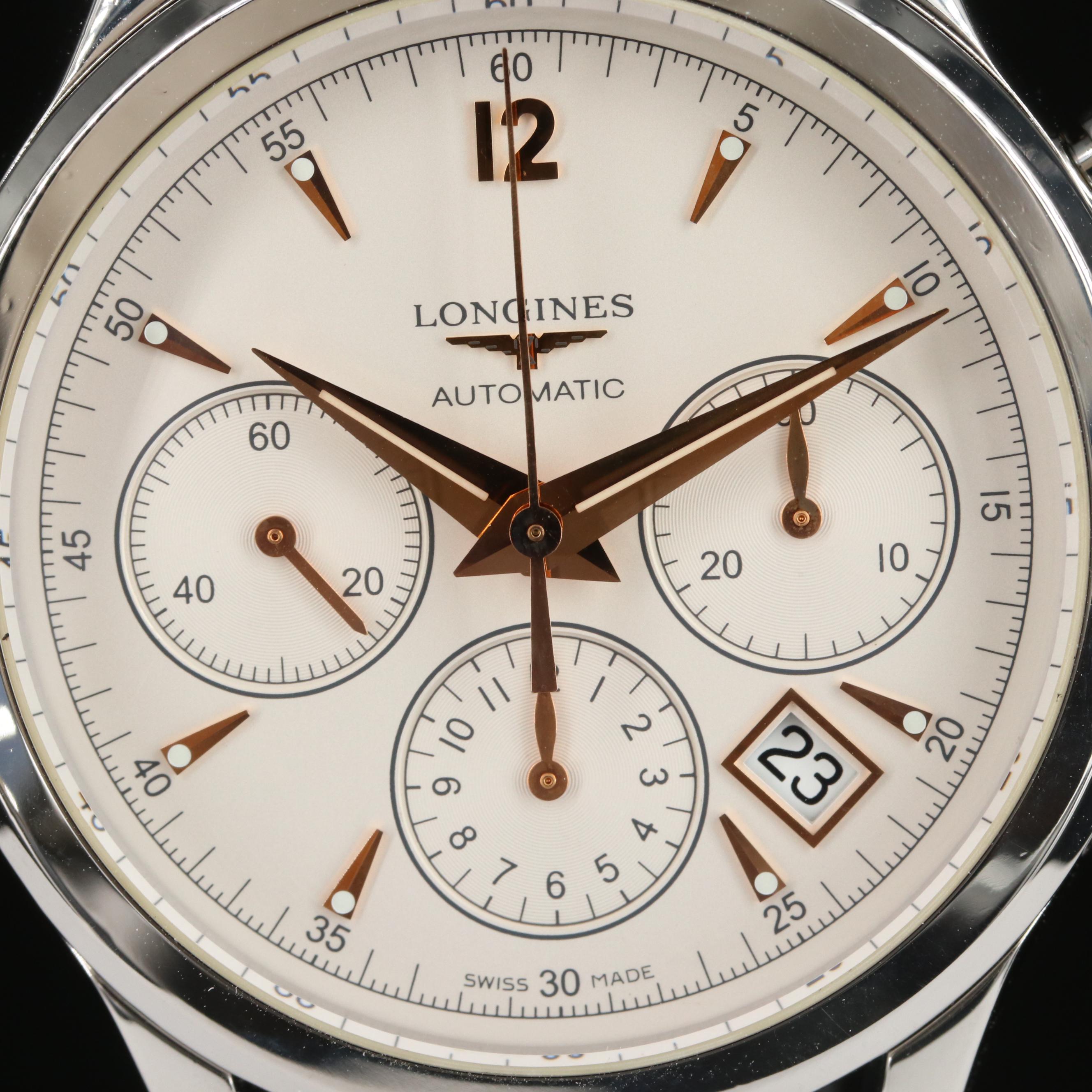 Longines Heritage Column-Wheel Chronograph 41MM Steel Automatic Watch