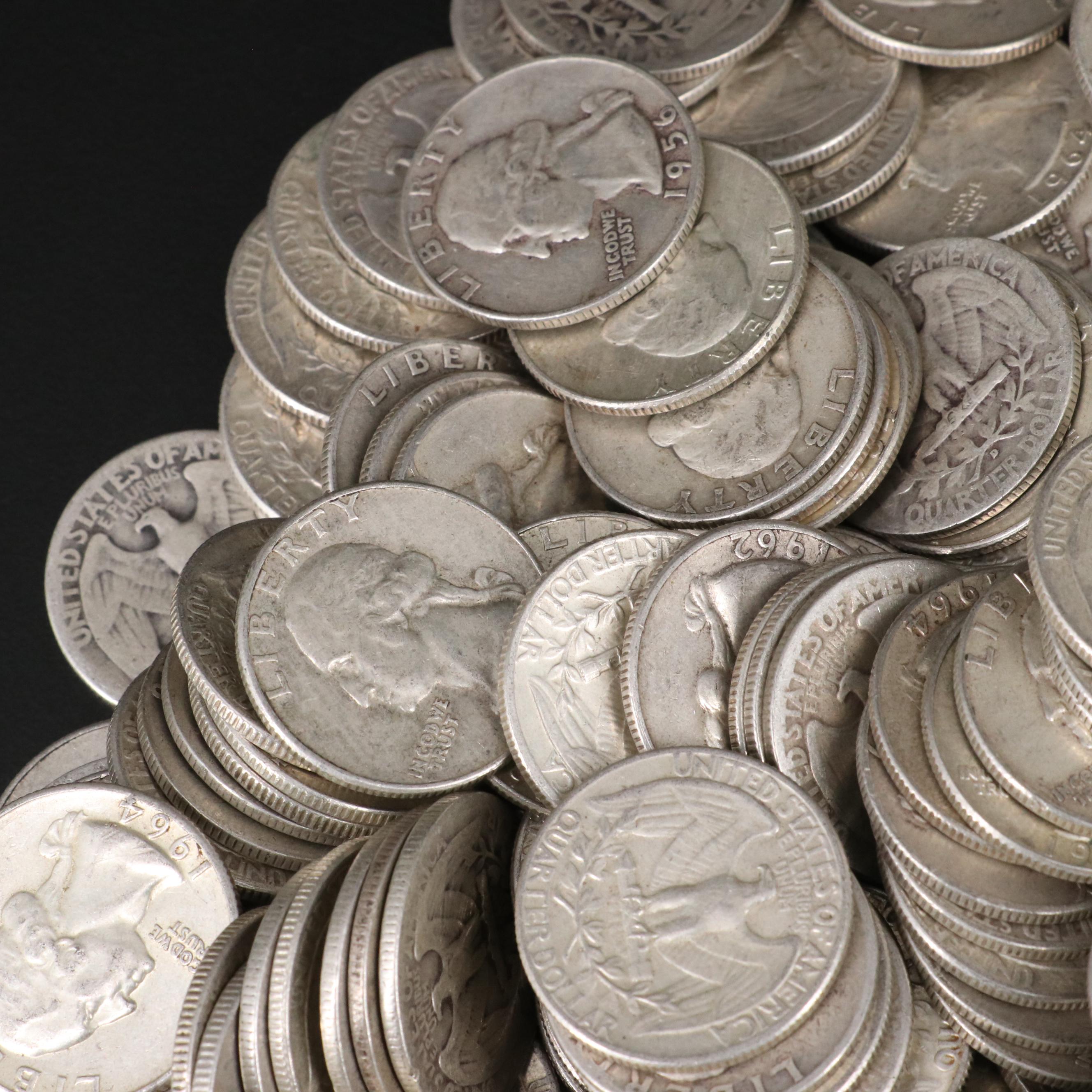 276 Washington Silver Quarters