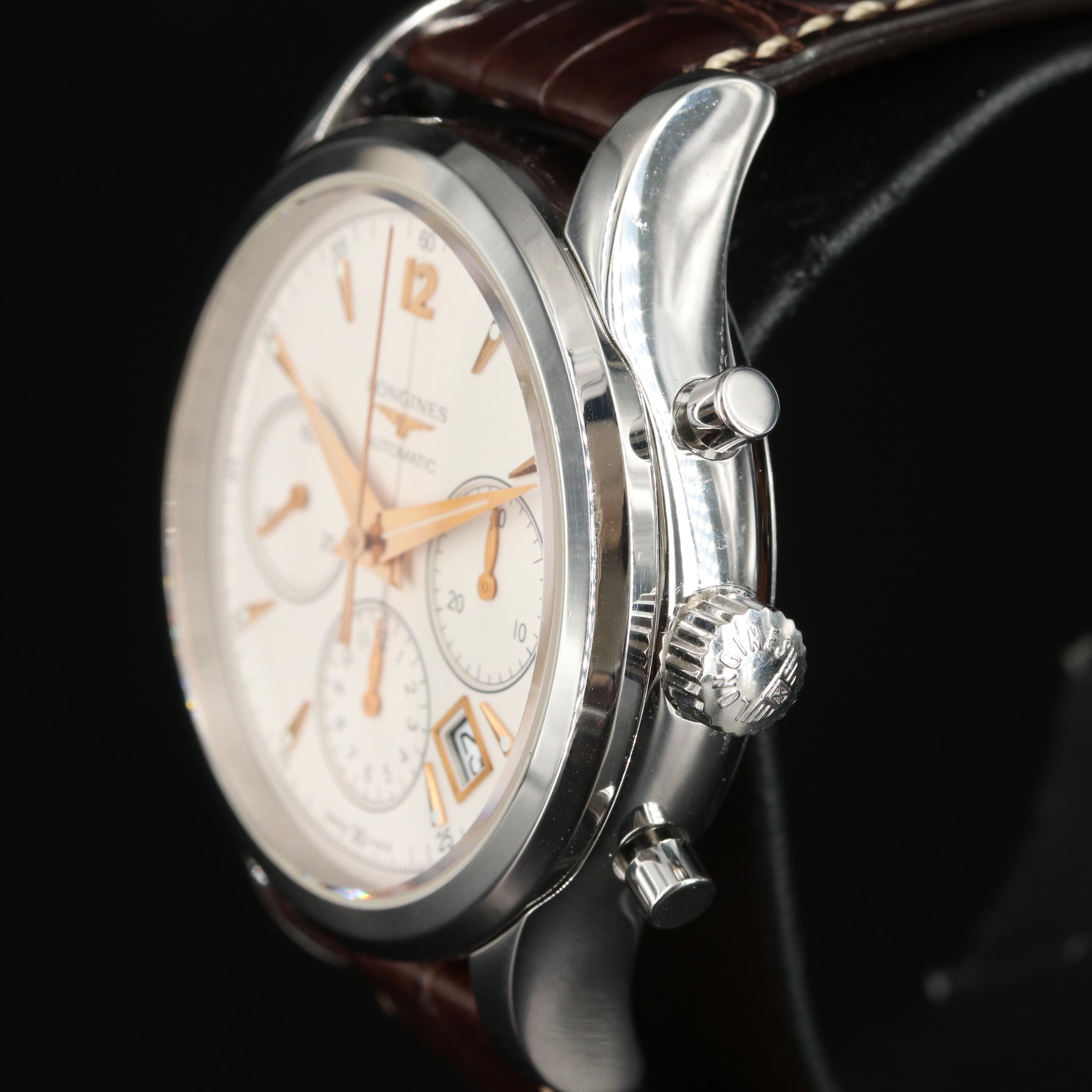 Longines Heritage Column-Wheel Chronograph 41MM Steel Automatic Watch