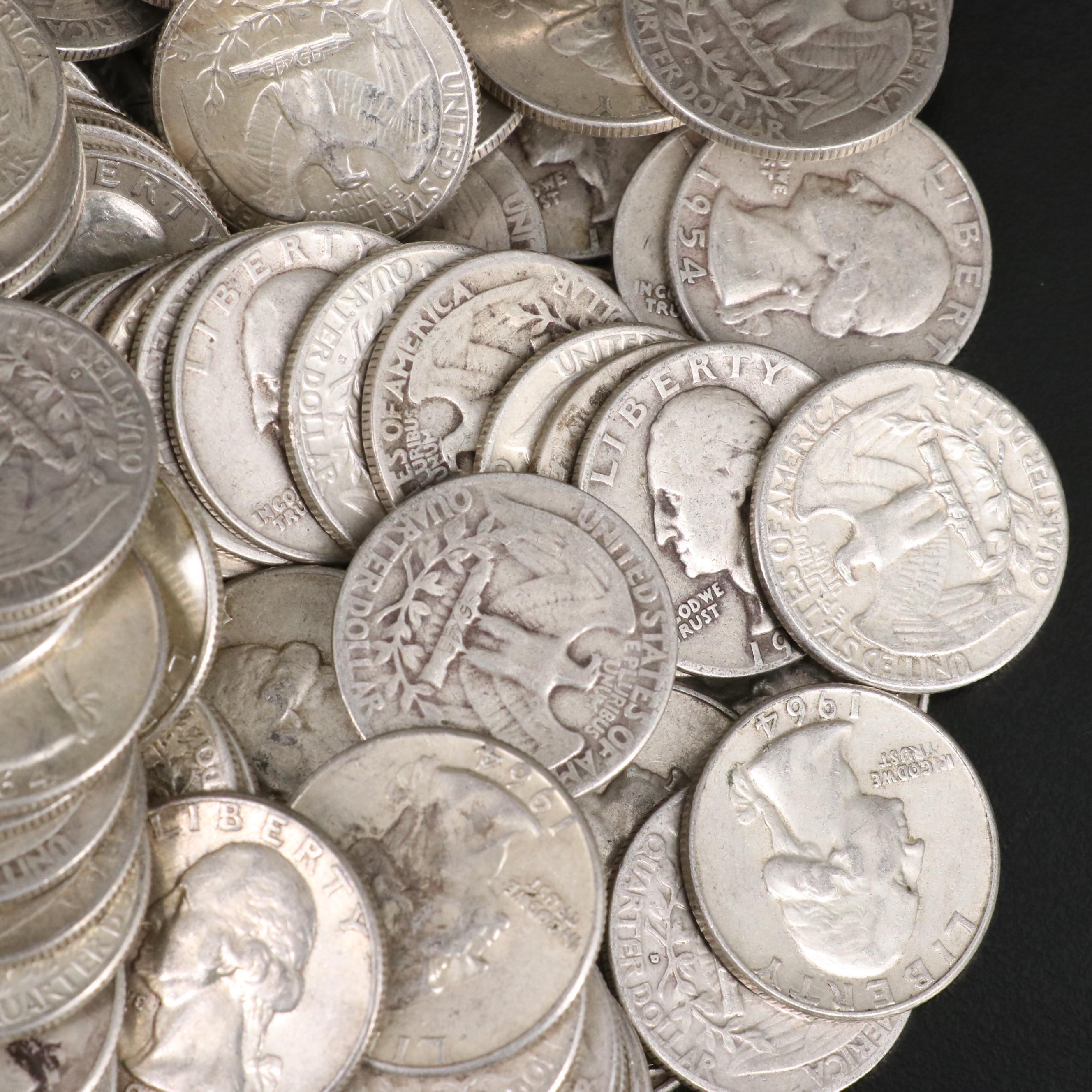 276 Washington Silver Quarters