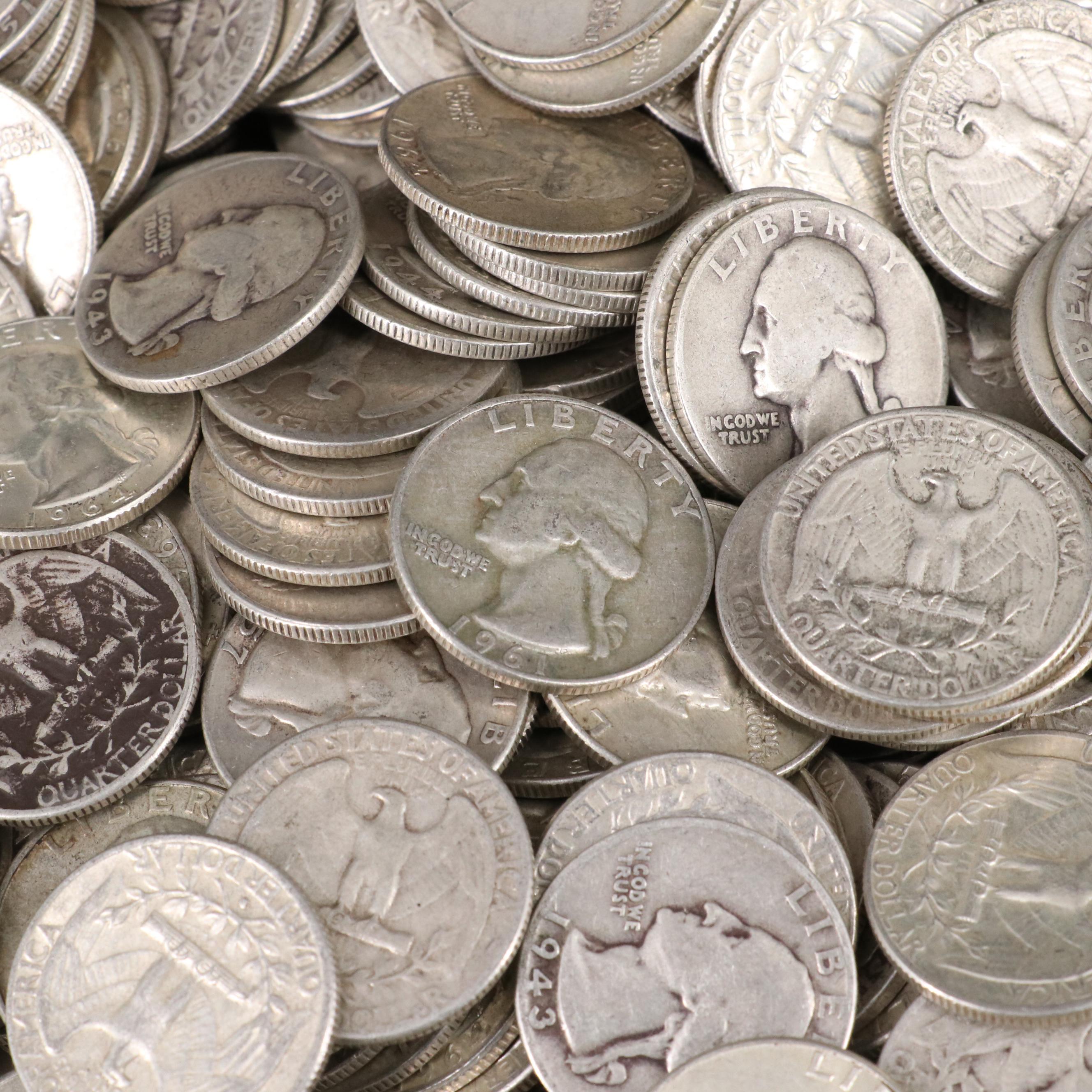 276 Washington Silver Quarters