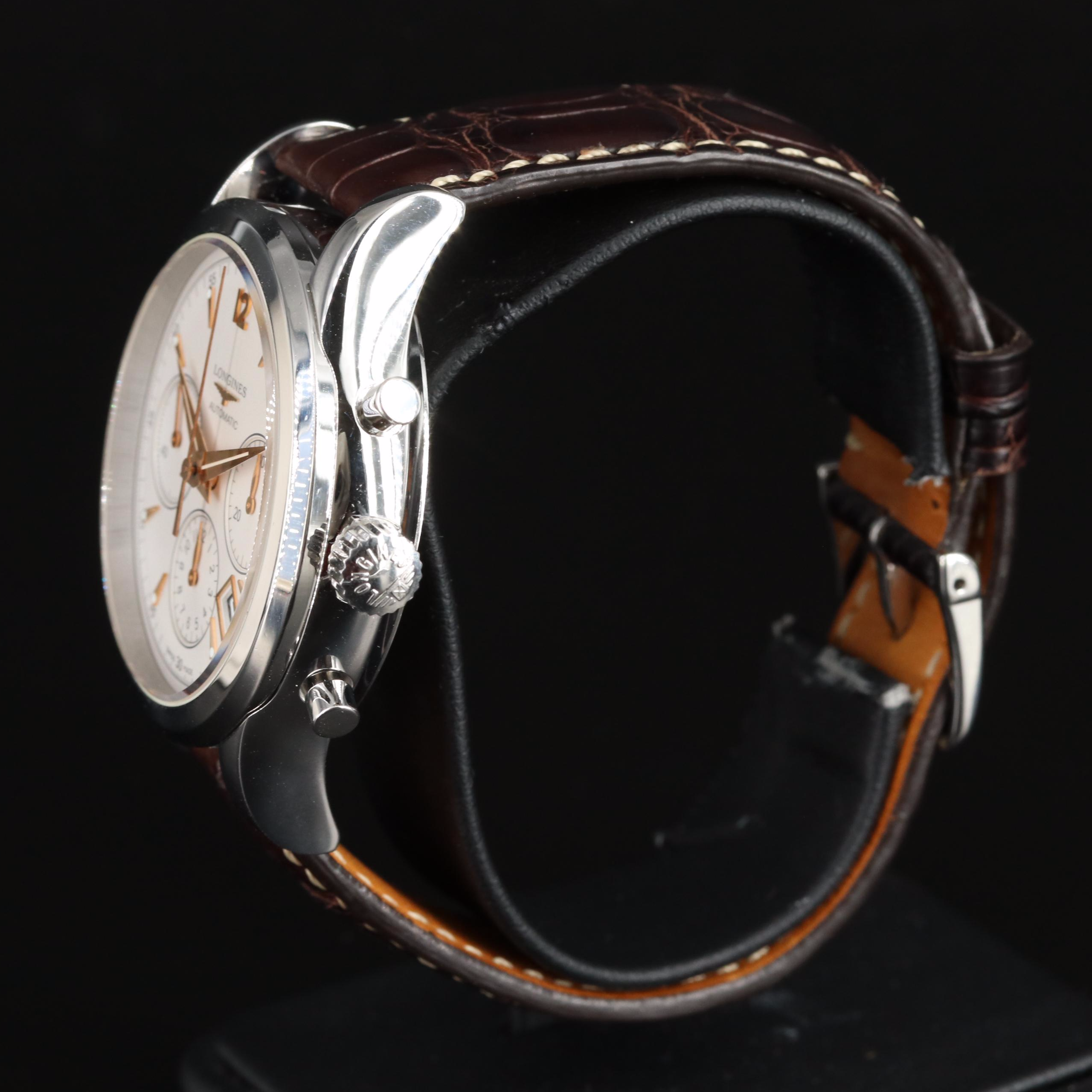 Longines Heritage Column-Wheel Chronograph 41MM Steel Automatic Watch