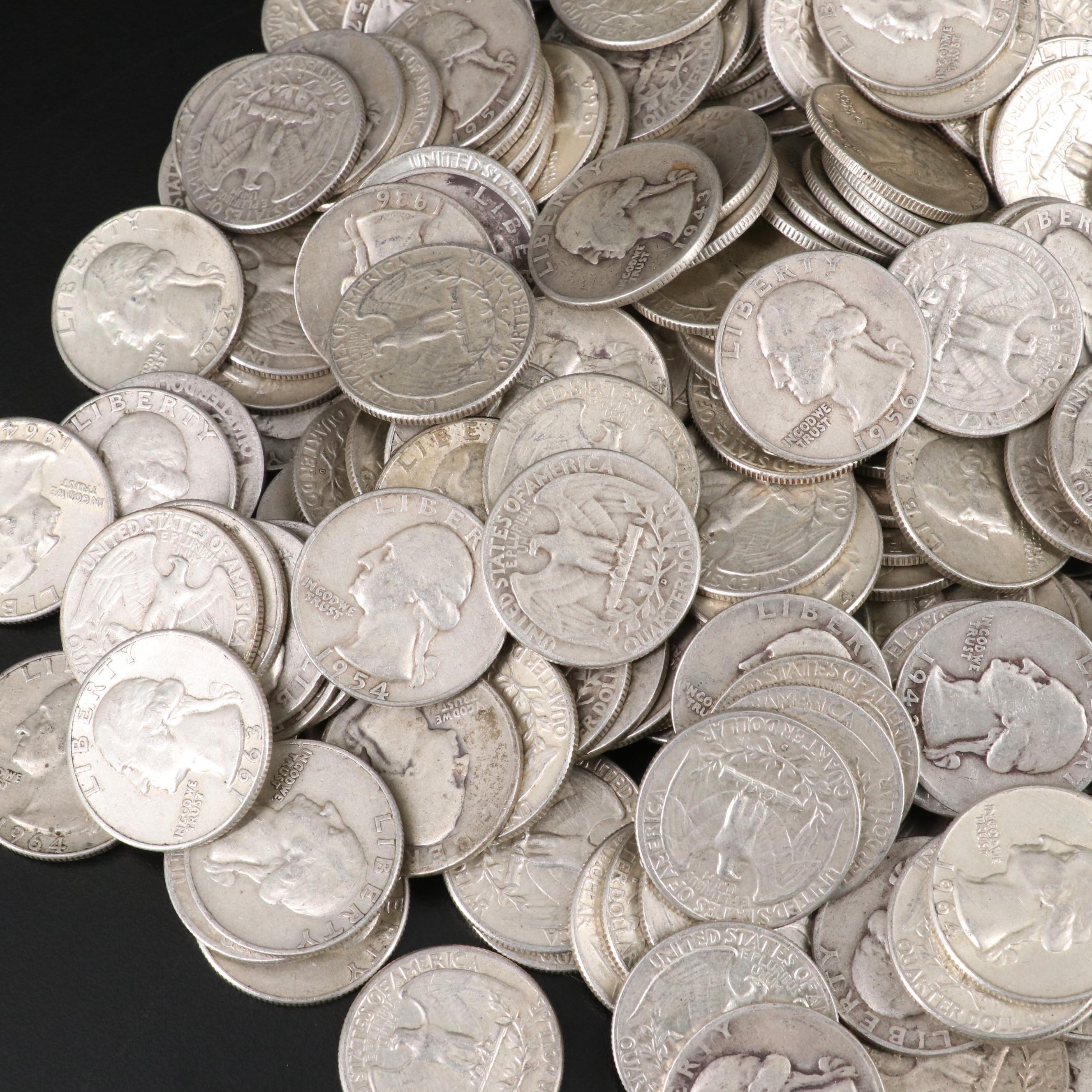 276 Washington Silver Quarters