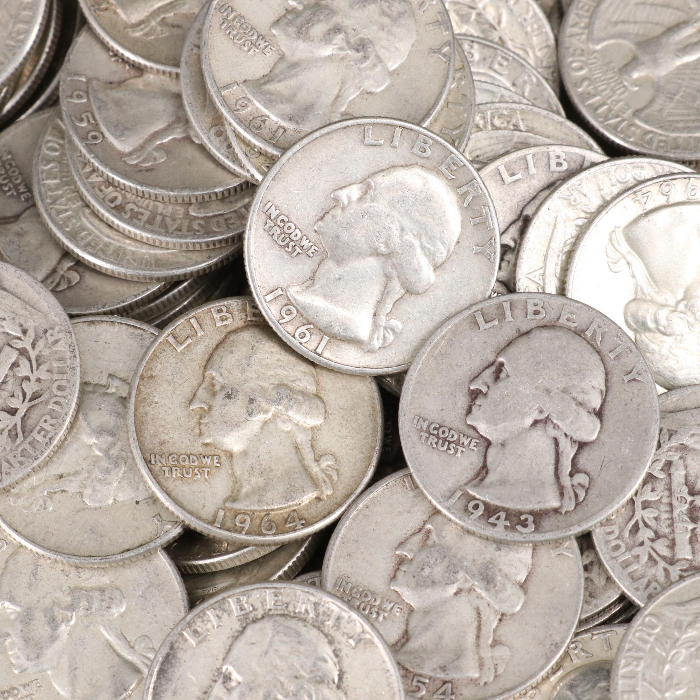 276 Washington Silver Quarters