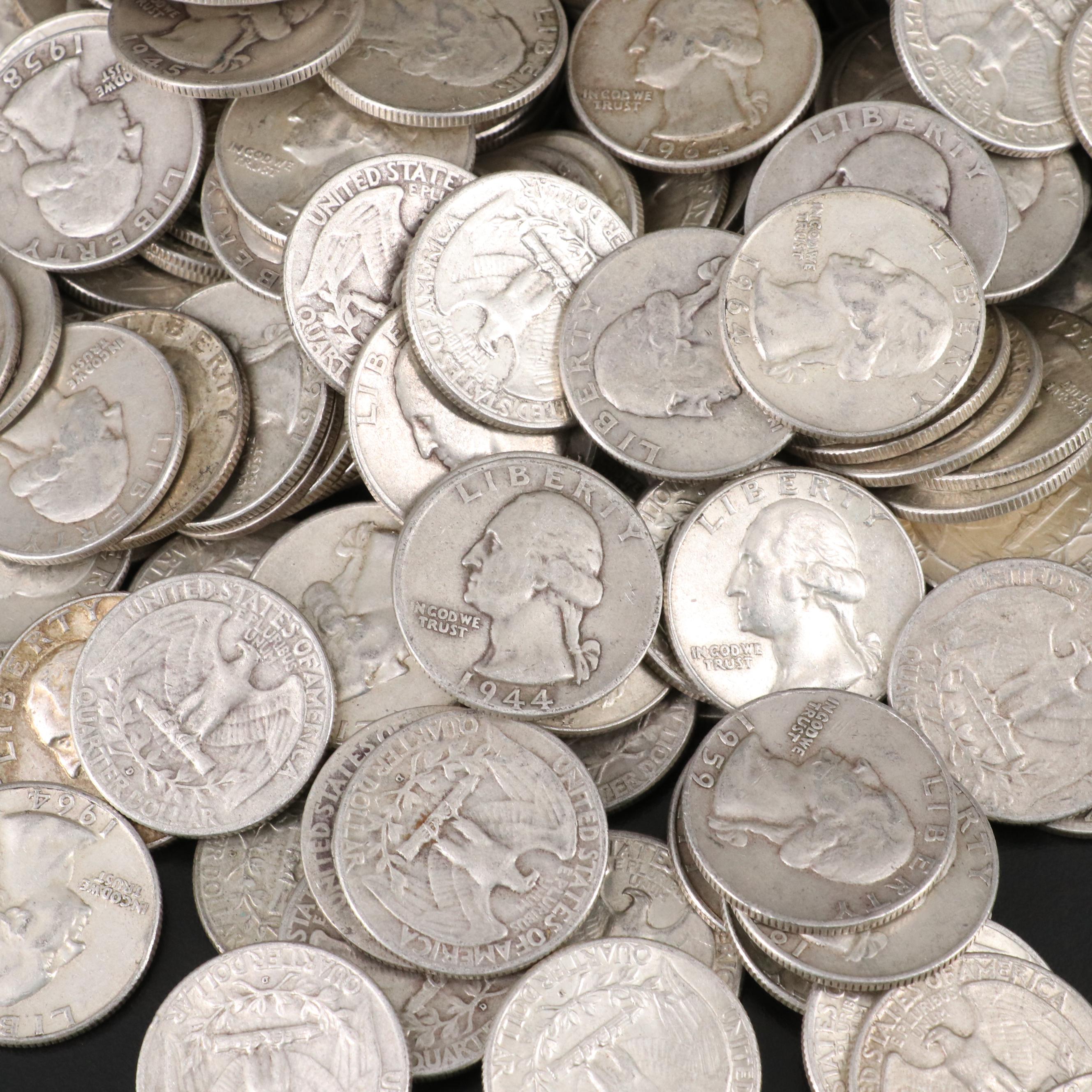 276 Washington Silver Quarters