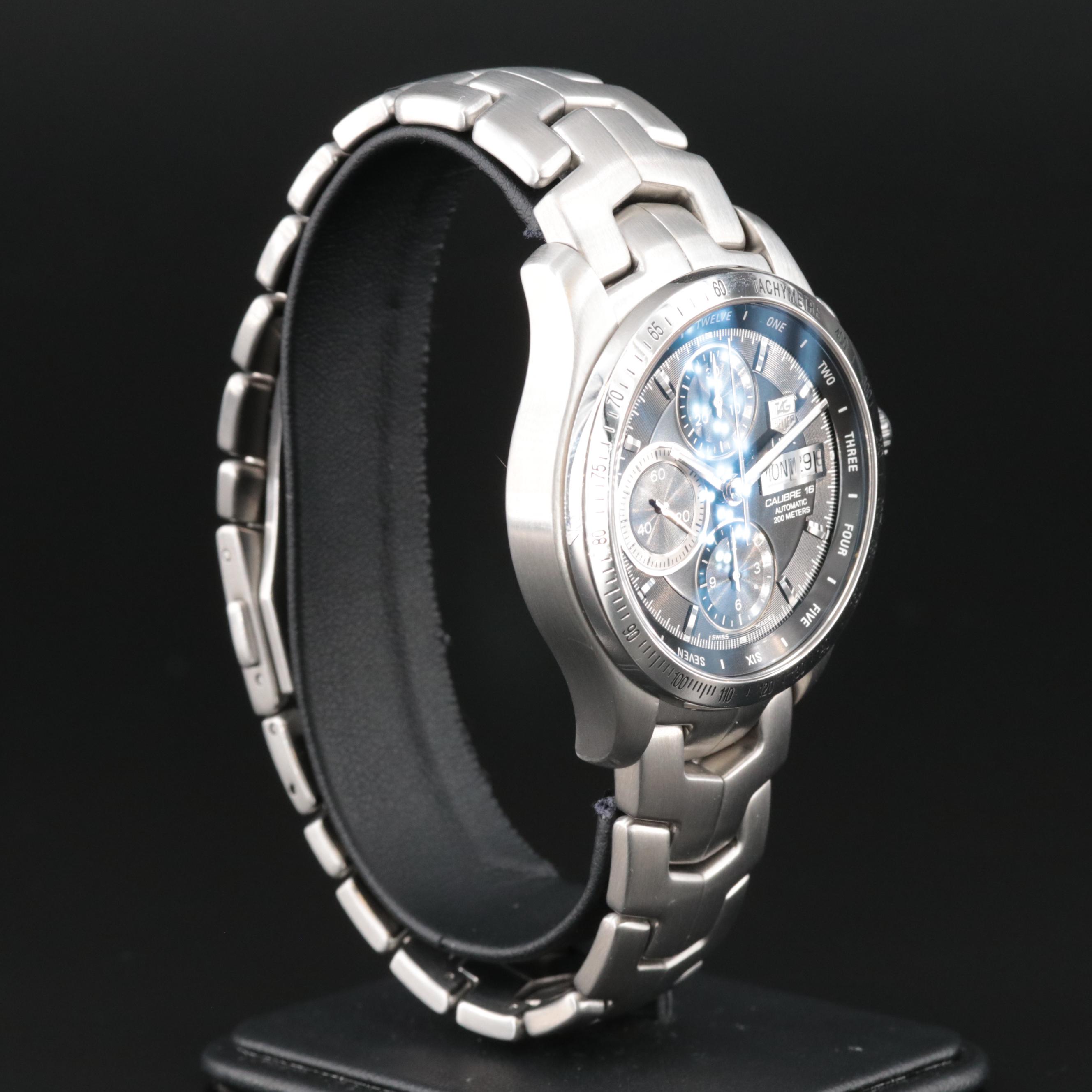 TAG Heuer Link Chronograph Calibre 16 Black Automatic Watch