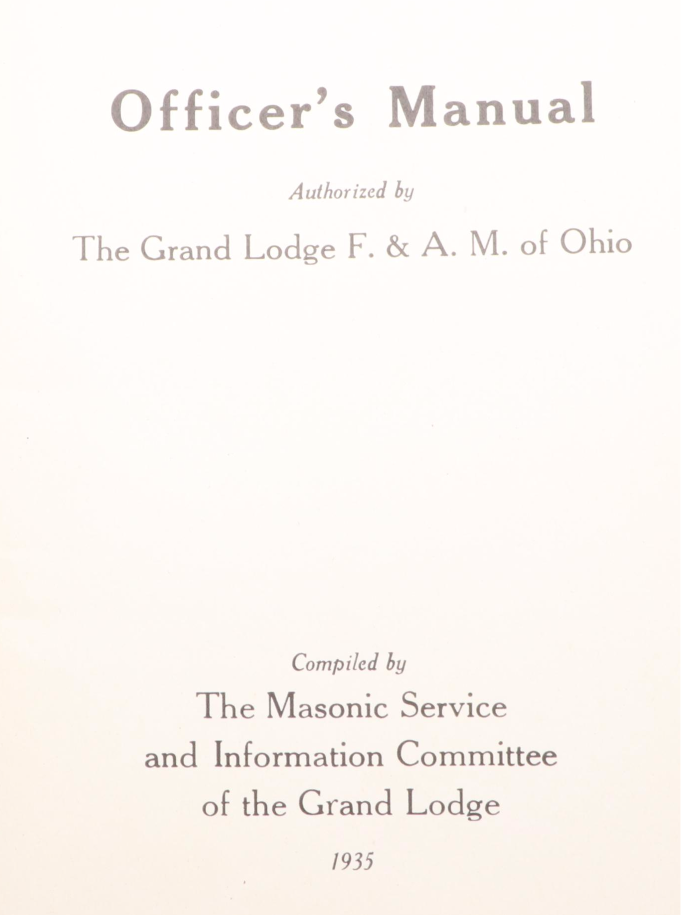 "Masonic Code of the Grand Lodge of Ohio" and More Freemasonry Books