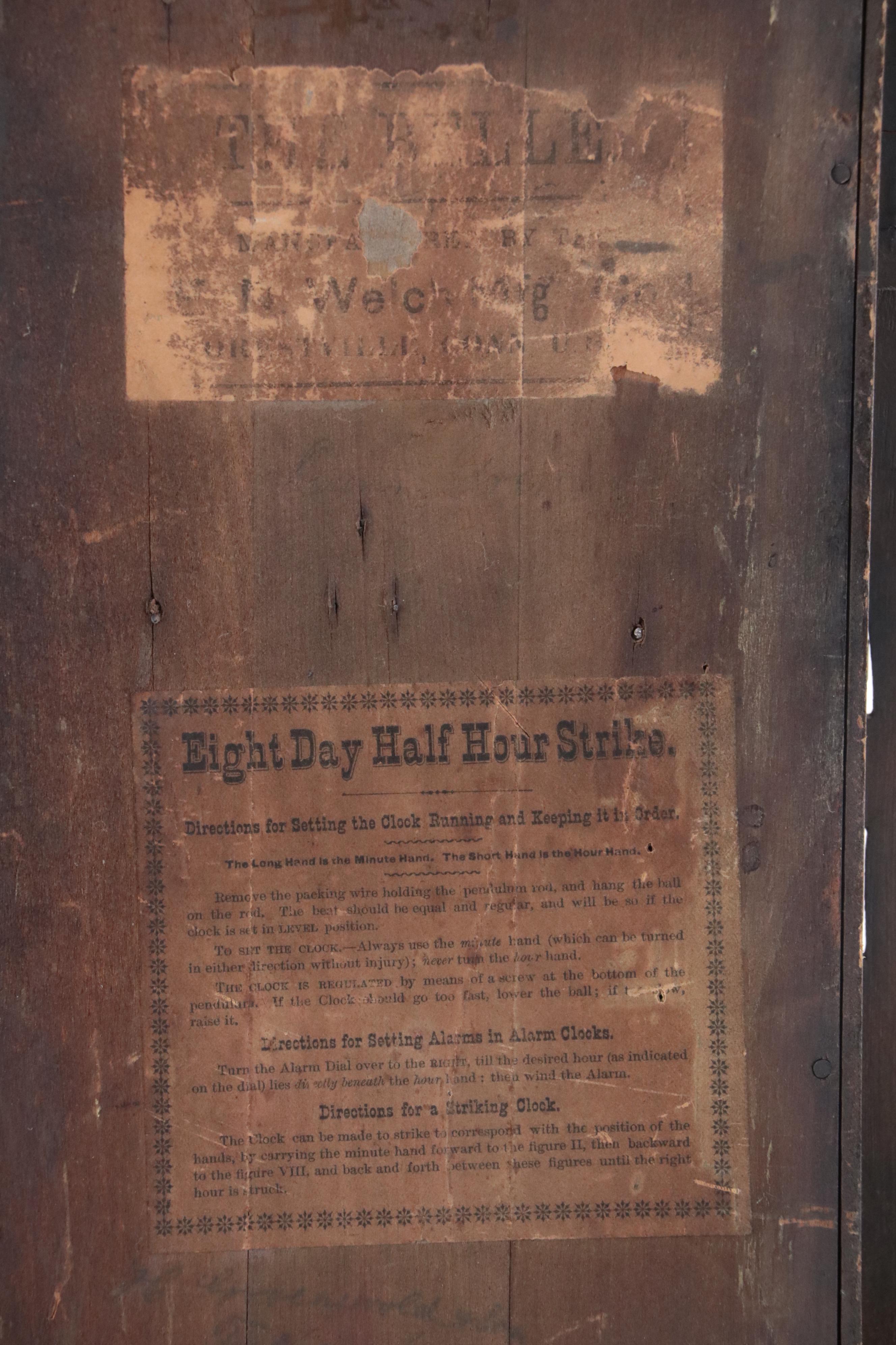 Seth Thomas Victorian "Eclipse" Oak Wall Clock