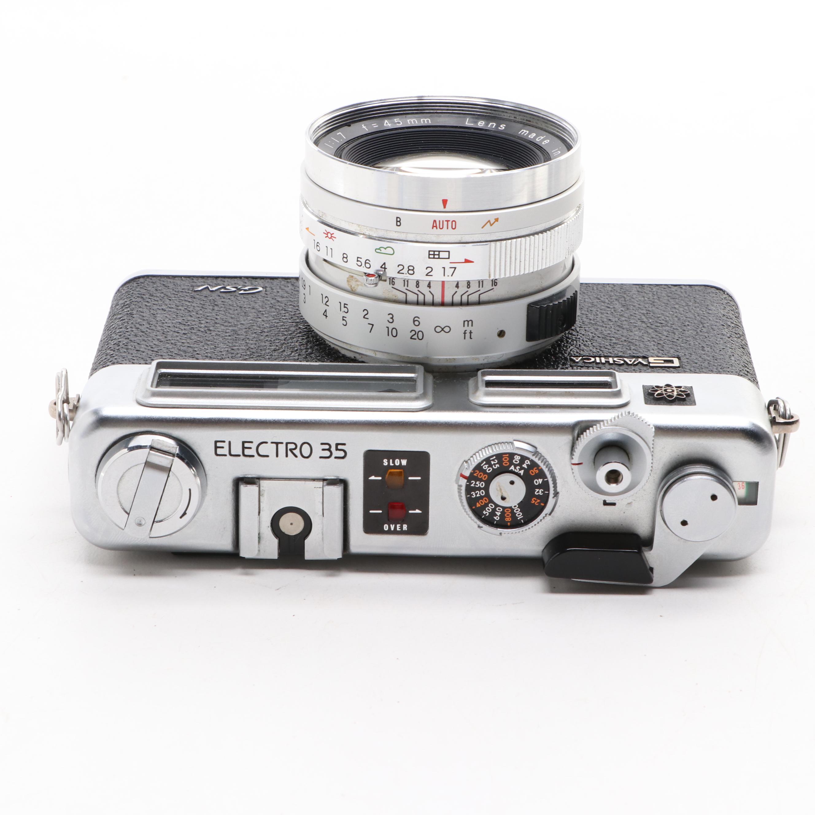 Yashica Electro 35 GS and GSN Camera with More Cameras and Accessories