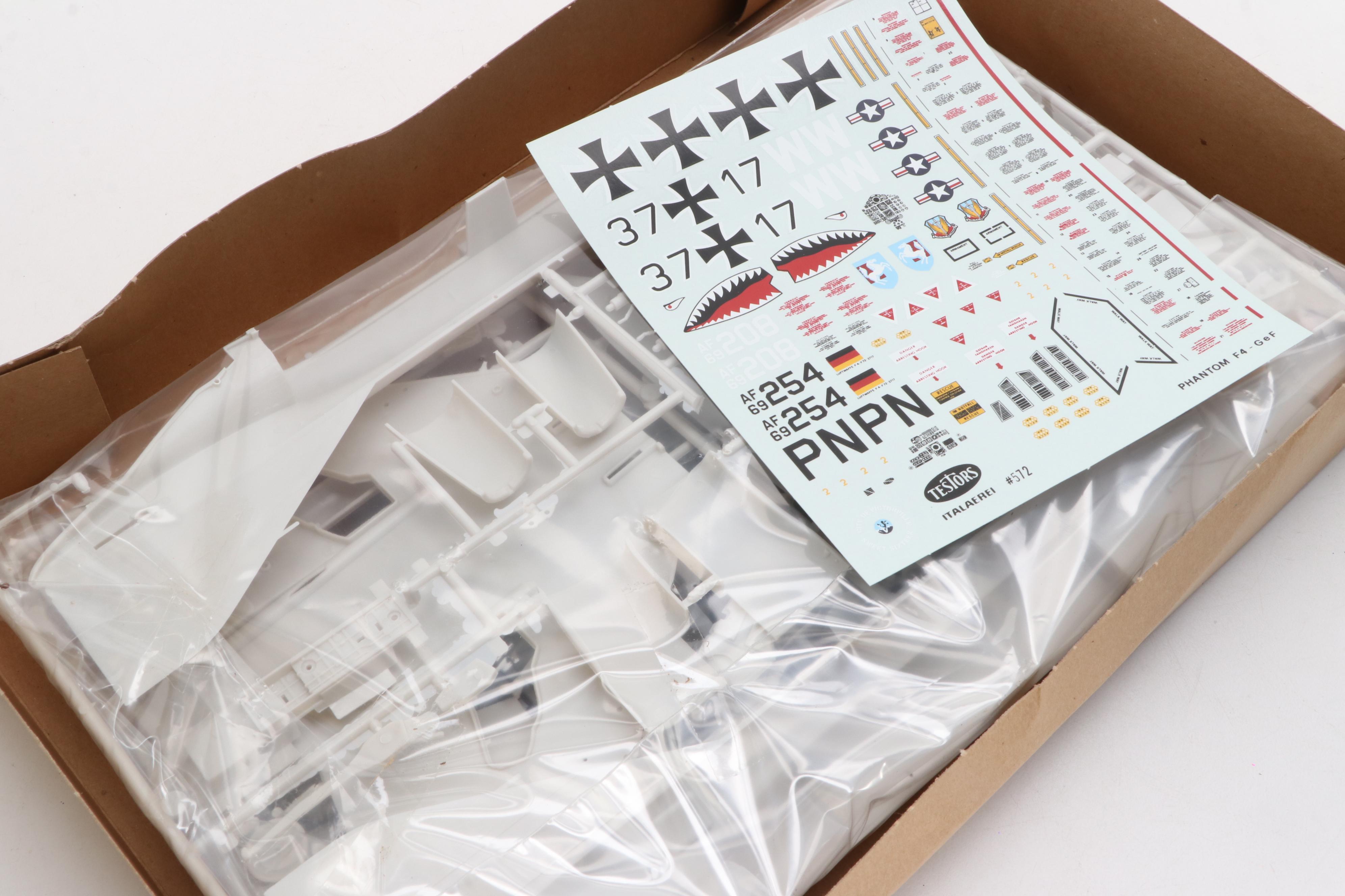 Testors "F-4G/ F Phantom II Wild Weasel" and Other Airplane Model Kits