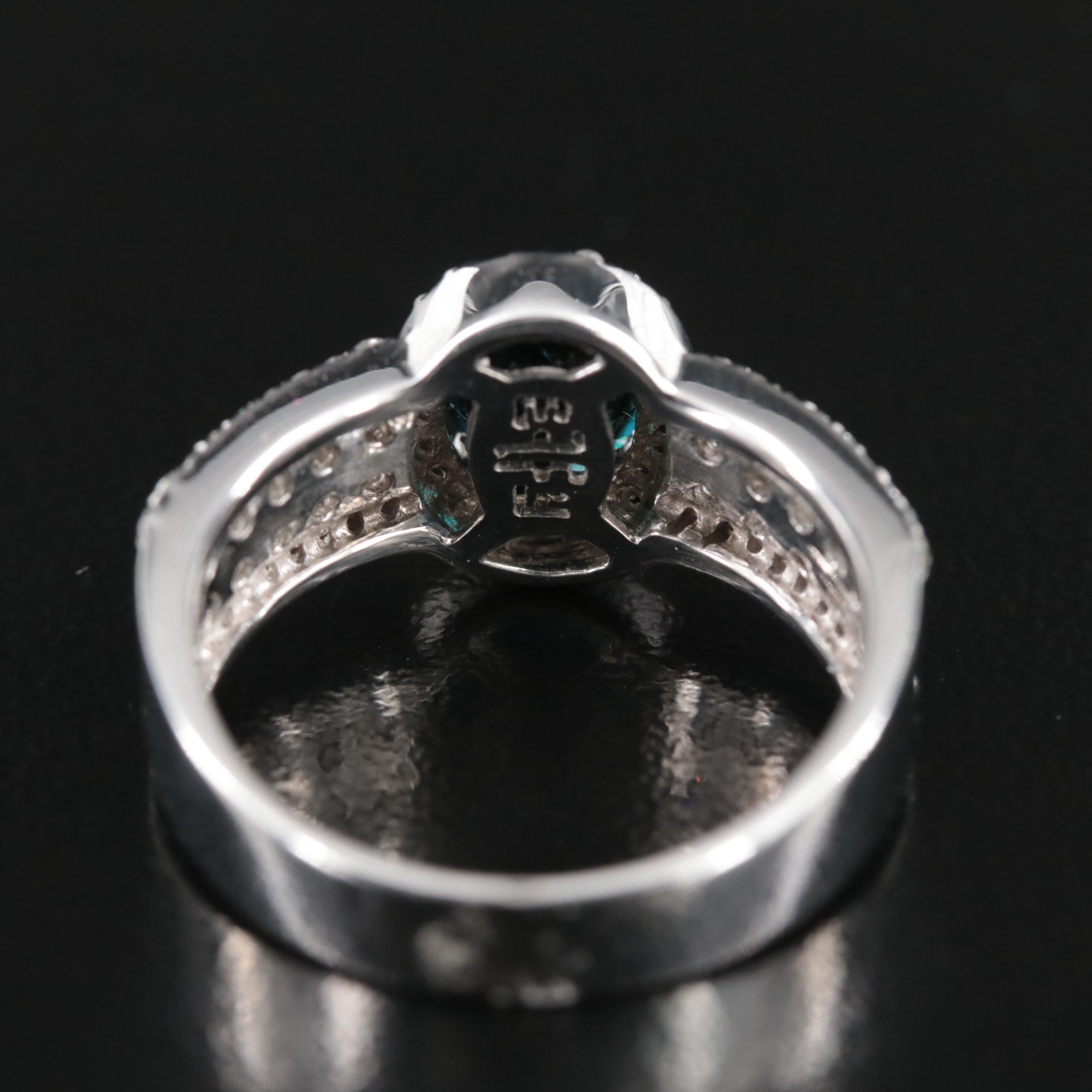 Effy 14K 1.42 CT Sapphire and Diamond Ring