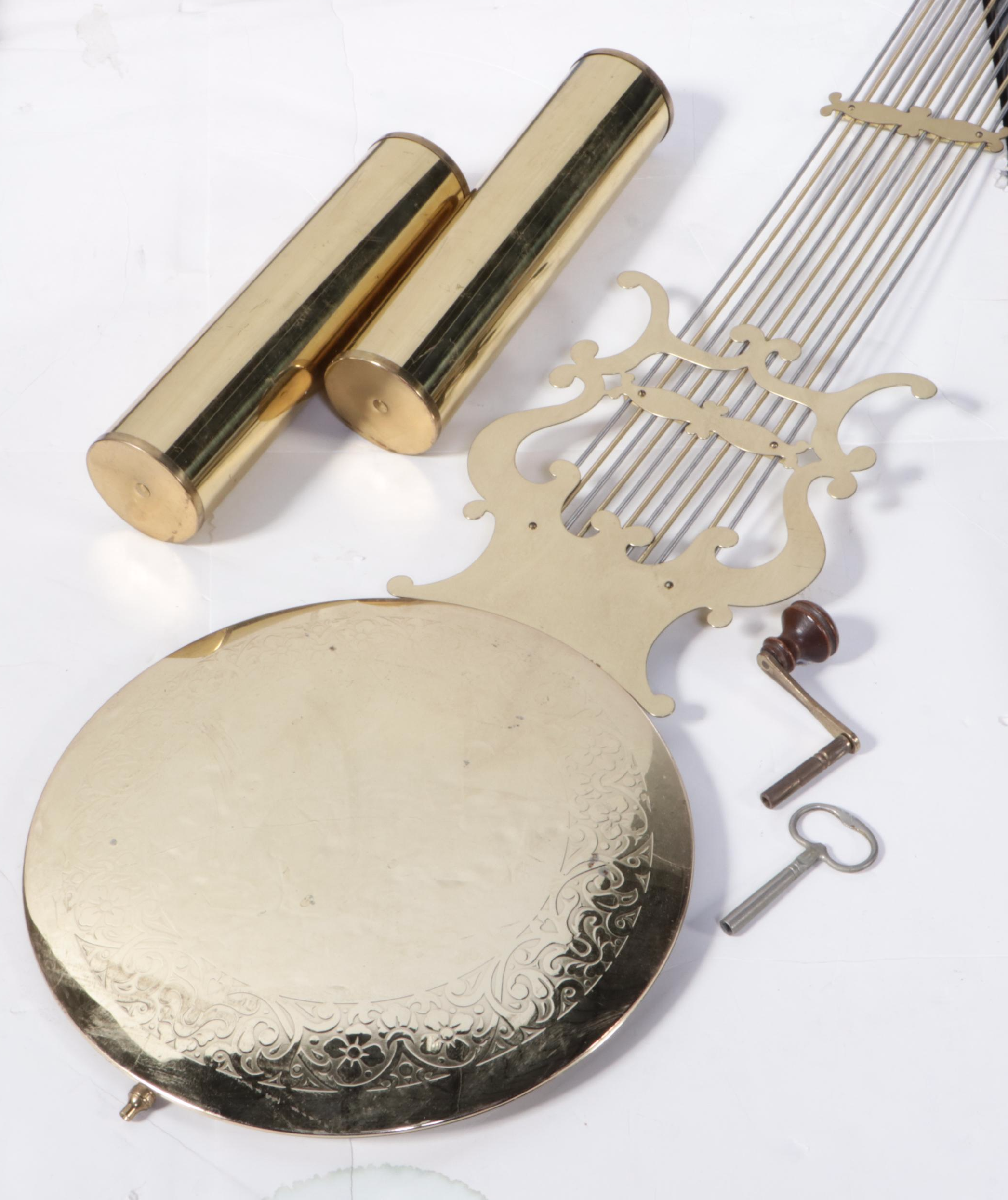 Baldwin Federal Style Cherrywood Grandfather Clock, Late 20th Century