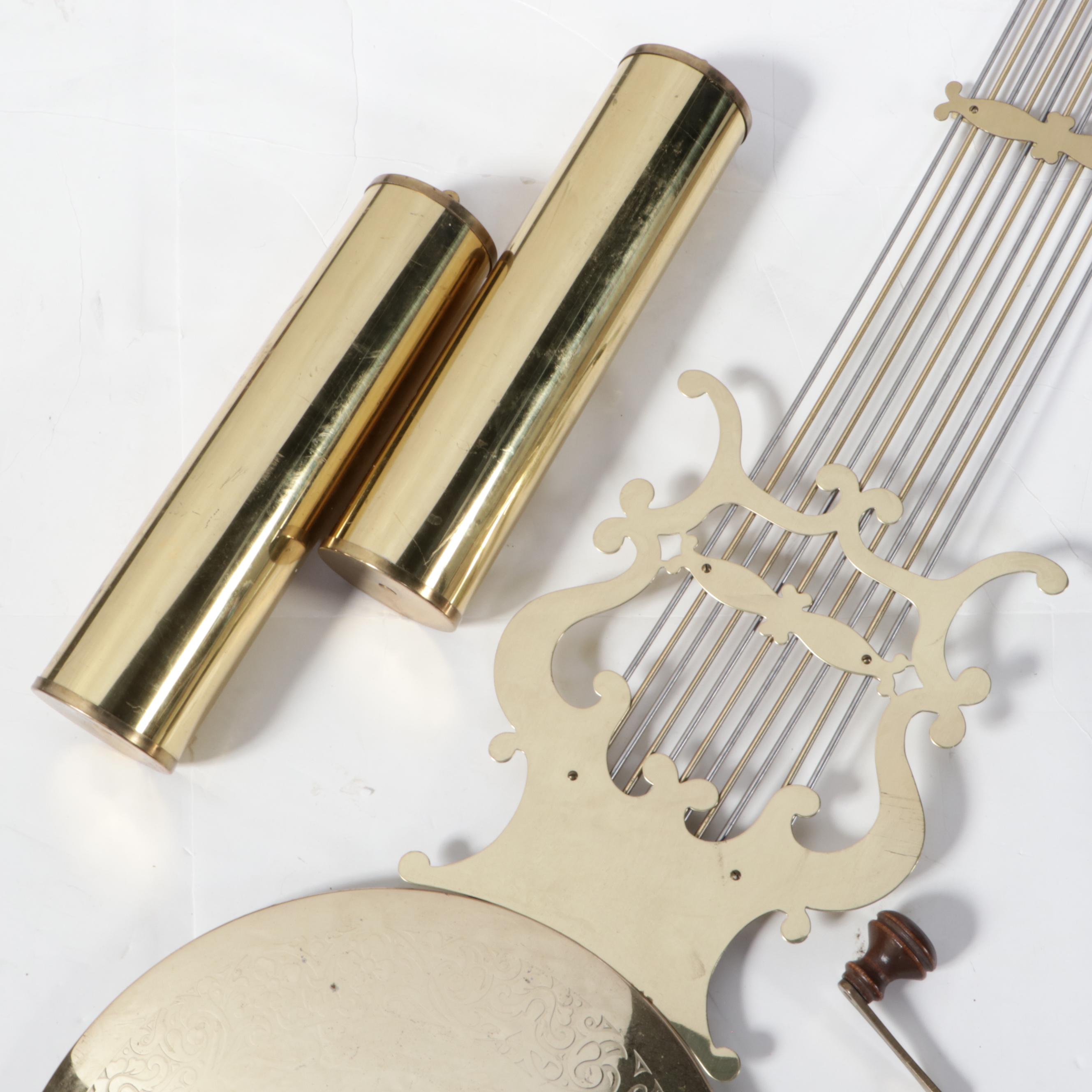 Baldwin Federal Style Cherrywood Grandfather Clock, Late 20th Century