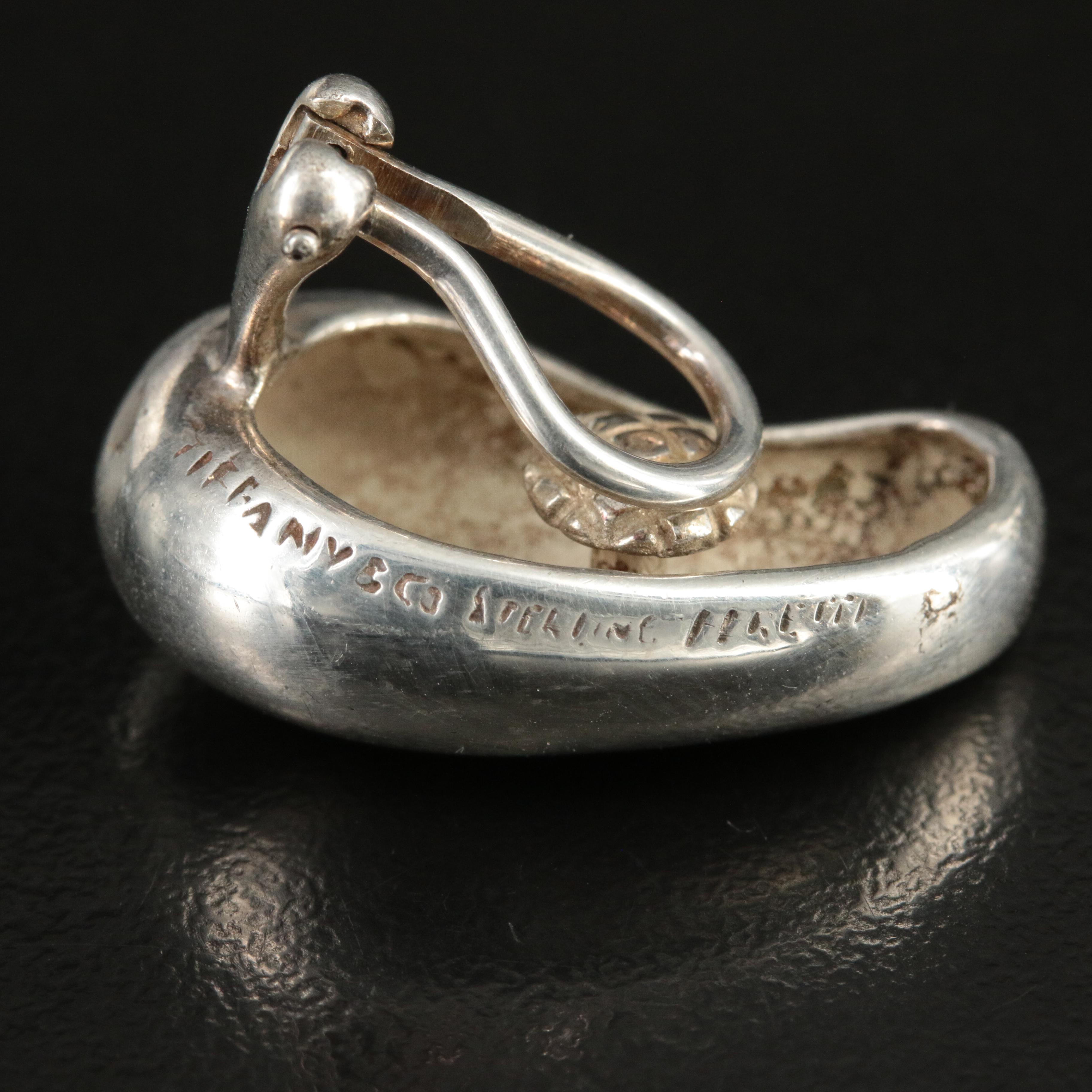 Elsa Peretti for Tiffany & Co. Sterling Clip Large Teardrop Earrings