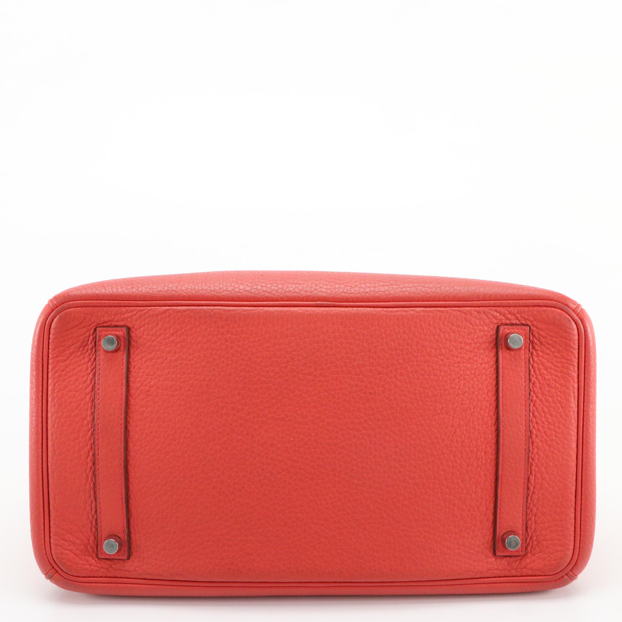 Hermès Birkin 35 Satchel in Clemence Leather and Palladium Plated Hardware