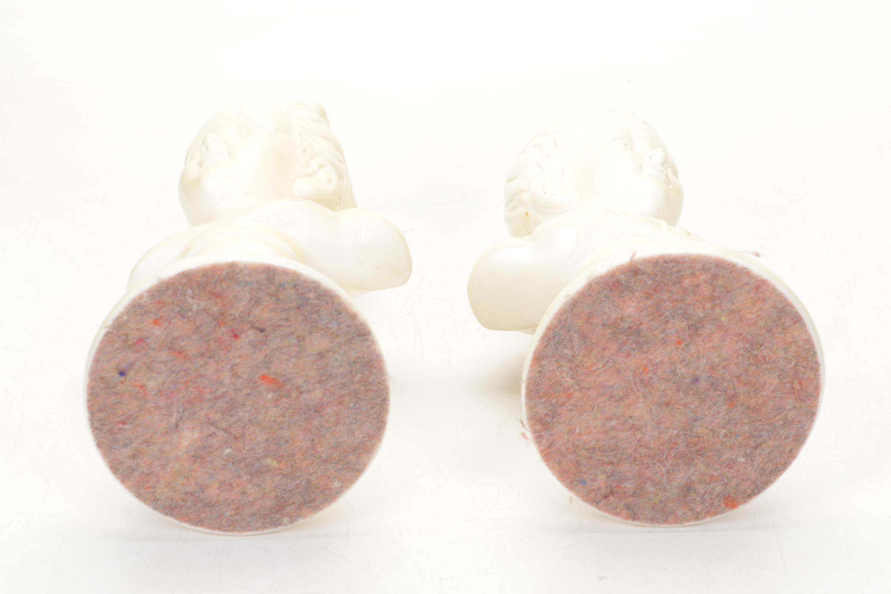 Amethyst Cluster Bookends, Brass and Bone Tool Carrier, and Other Office Decor