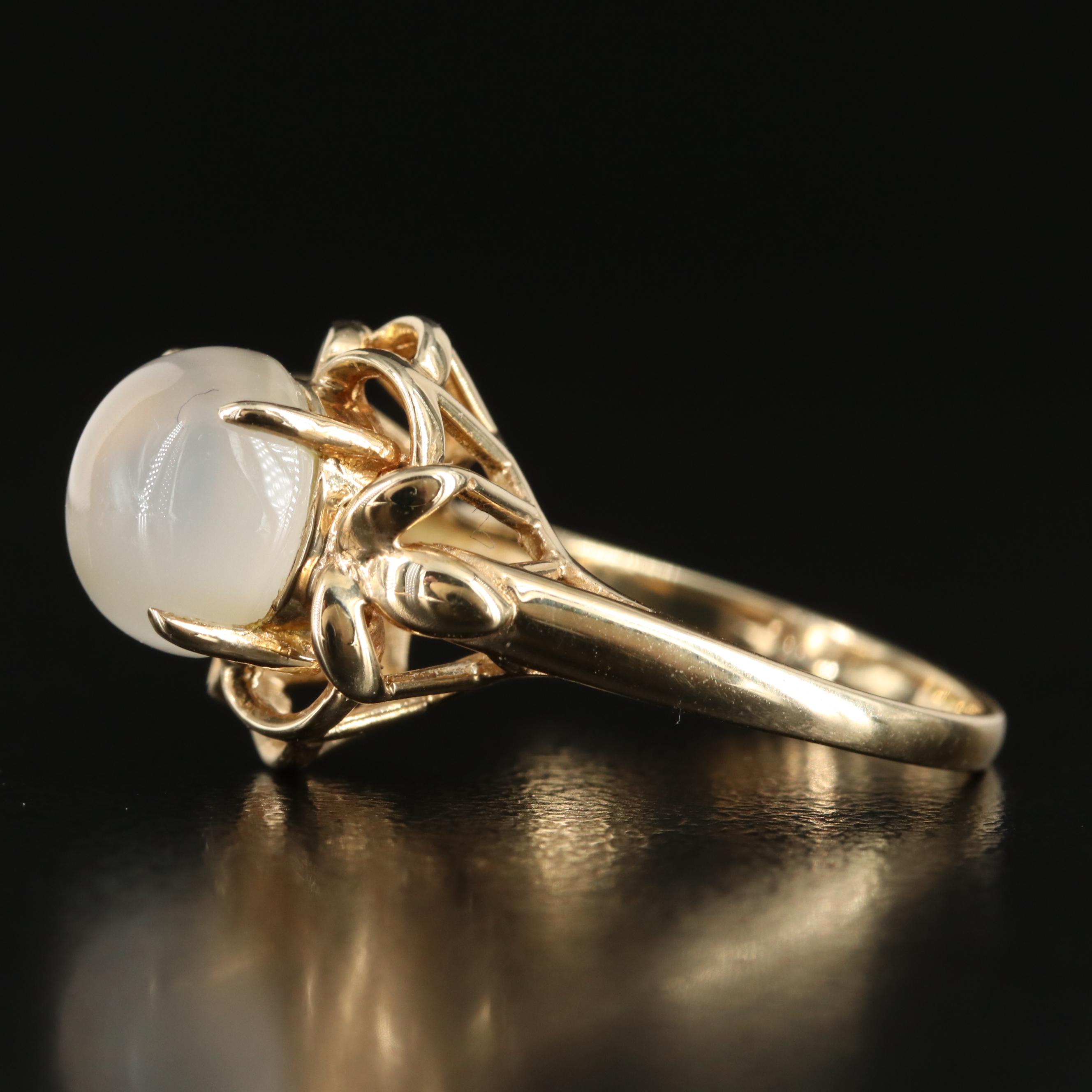 14K Moonstone Ring