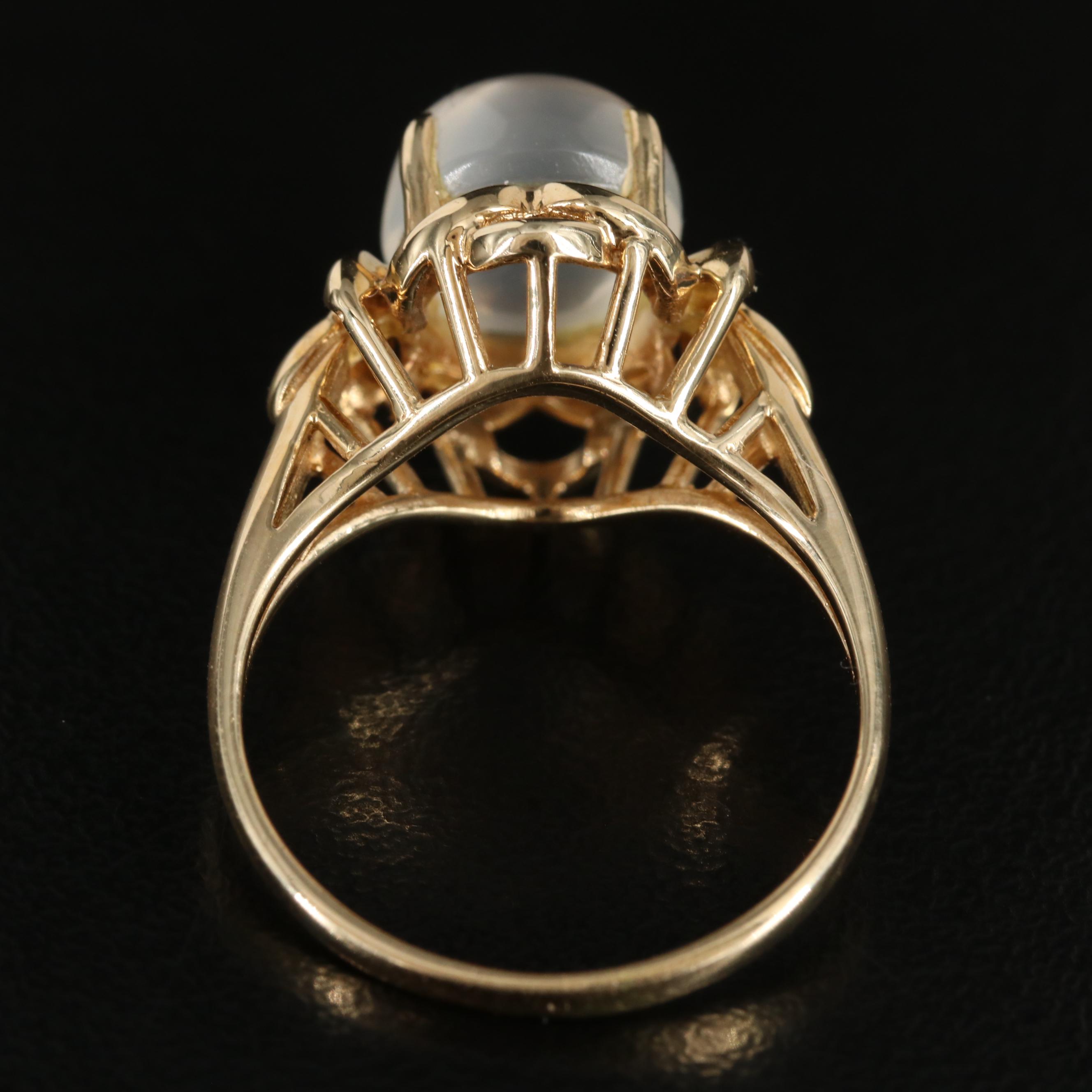 14K Moonstone Ring