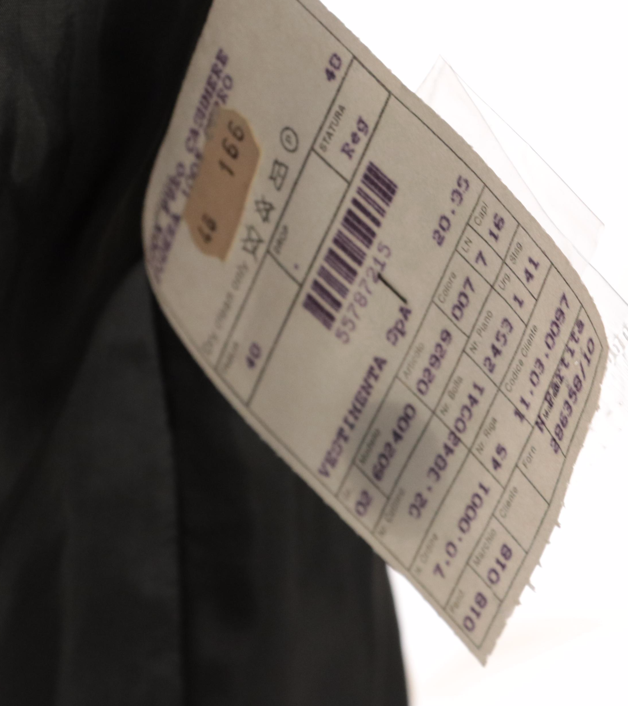 Giorgio Armani Black Cashmere Double Breasted Blazer