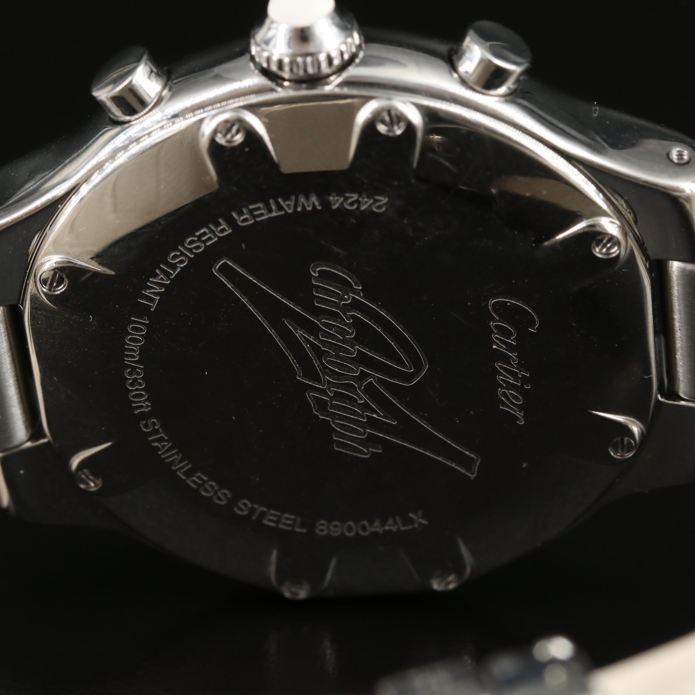 Cartier Chronoscaph 21 Chronograph Steel White Quartz Watch