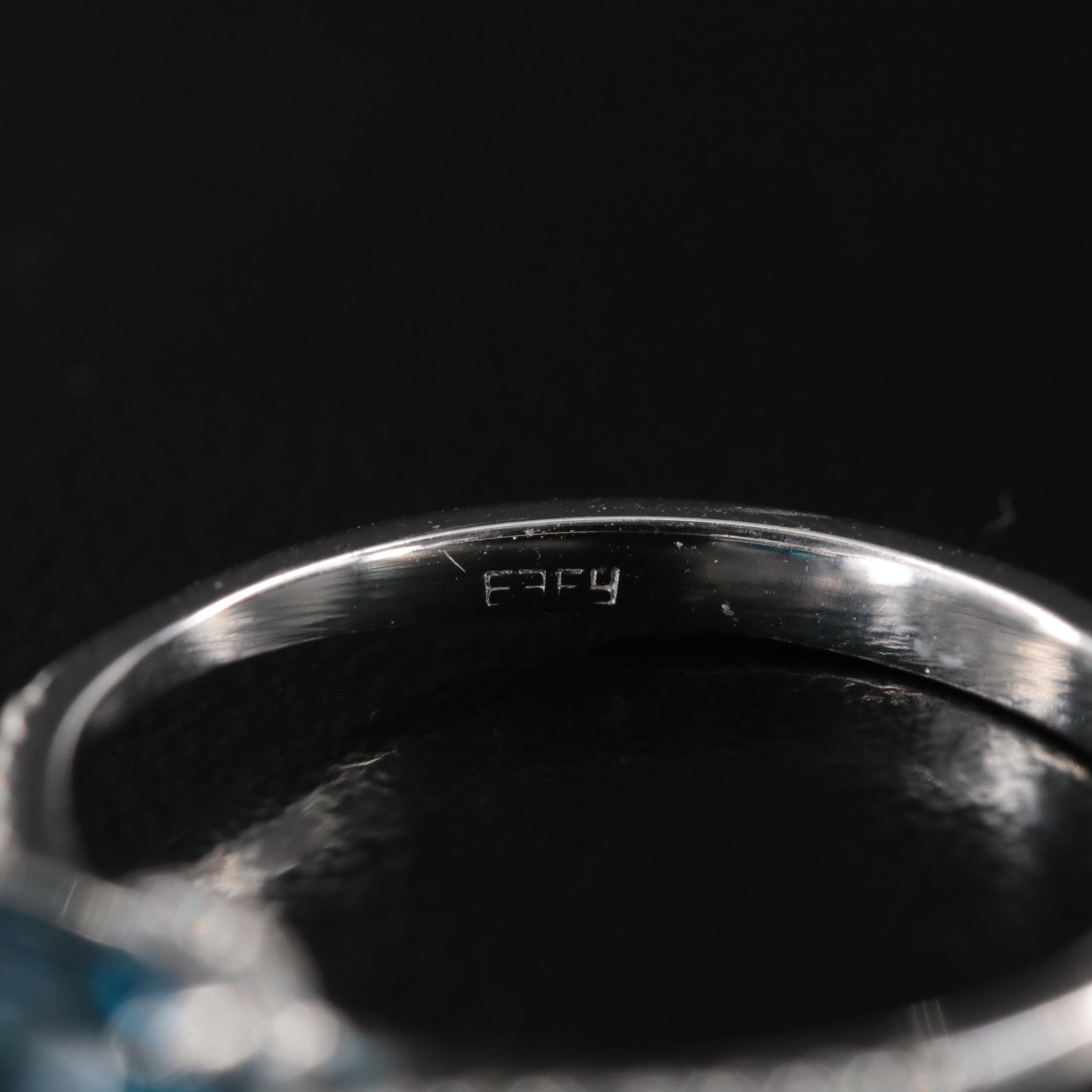 EFFY 14K London Blue Topaz and Diamond Ring