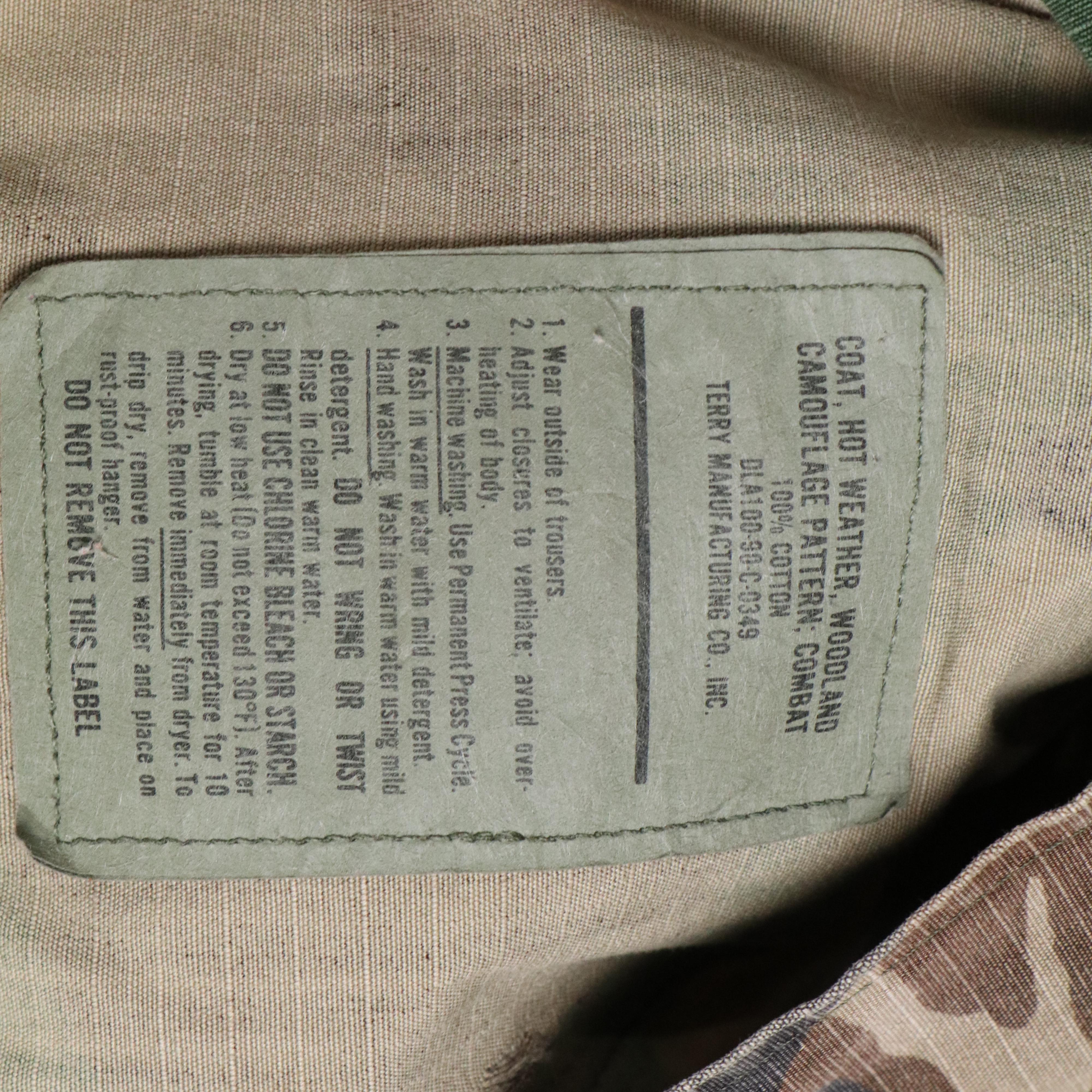 Gulf War Era U.S.M.C. Combat Jackets and Chemical Protective Overgarments