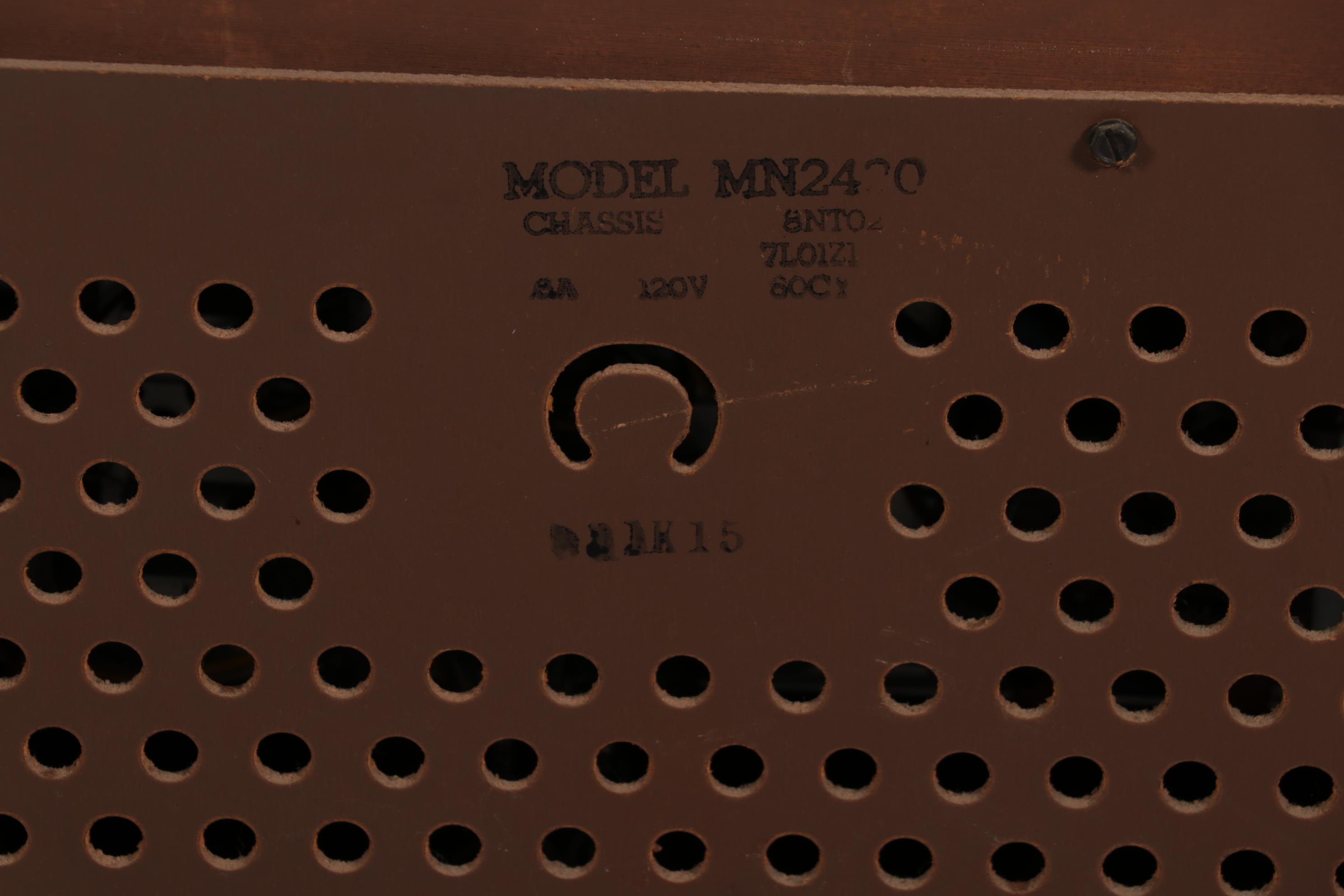 Zenith Mid Century Modern Walnut-Veneered Stereo Console