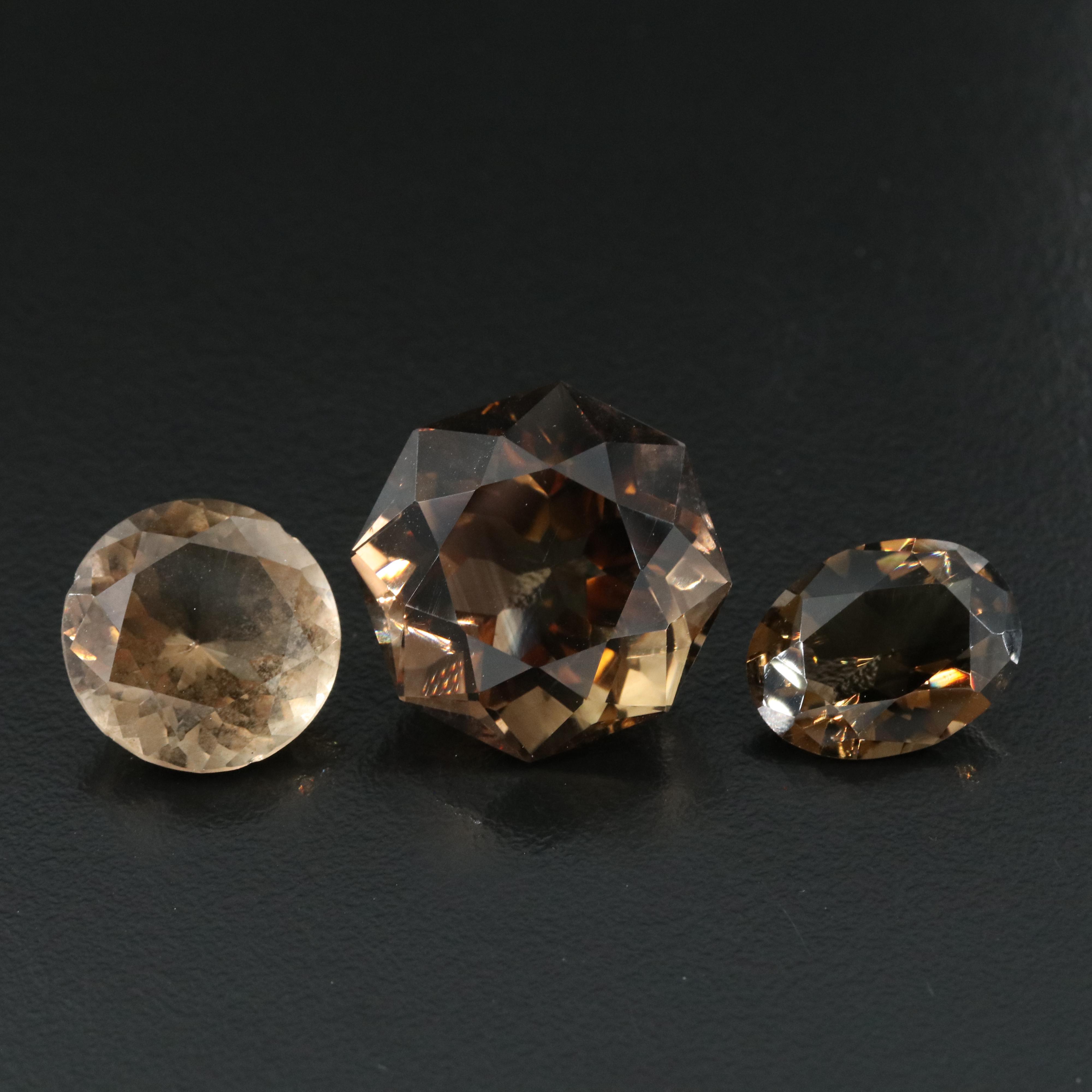 Loose 51.61 CTW Smoky Quartz Lot