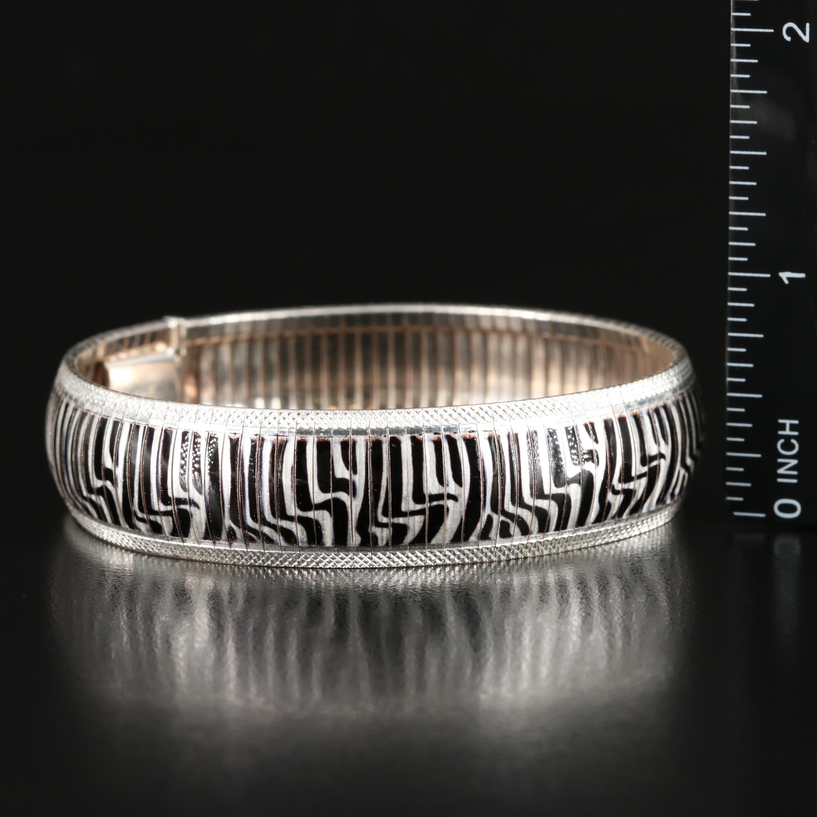 Sterling Bracelets Featuring Resin Enamel