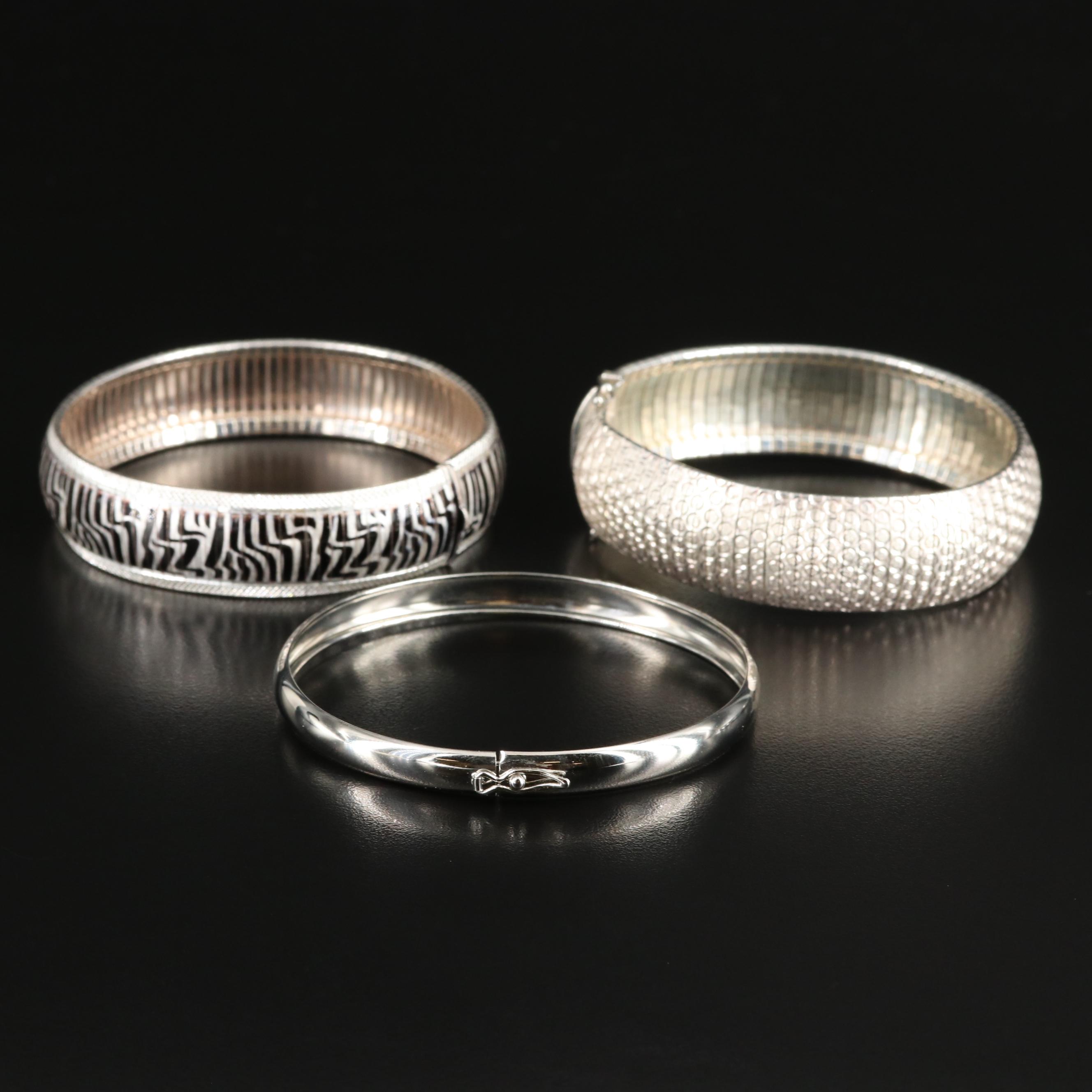 Sterling Bracelets Featuring Resin Enamel