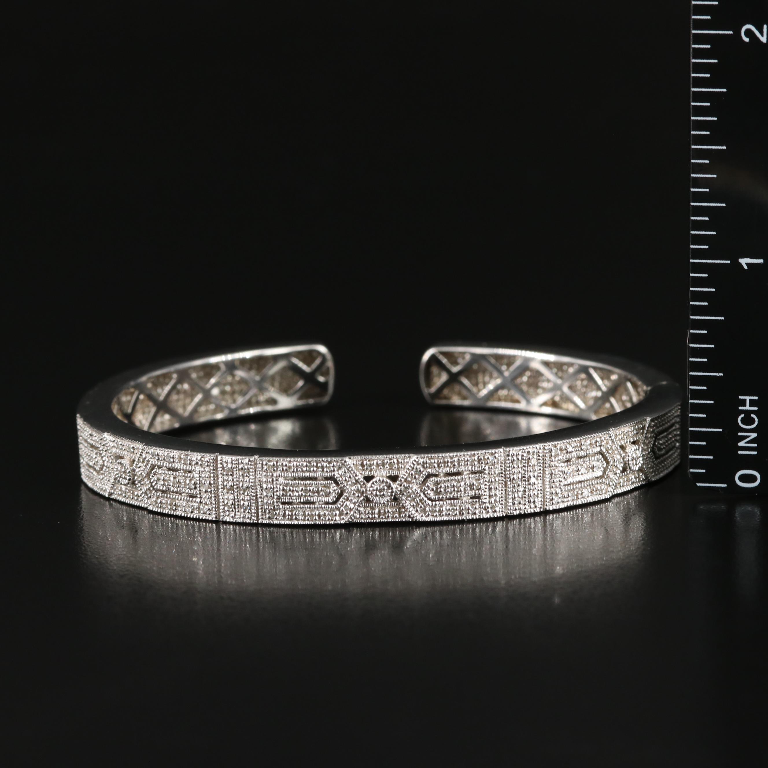 Sterling Bracelets With Diamonds