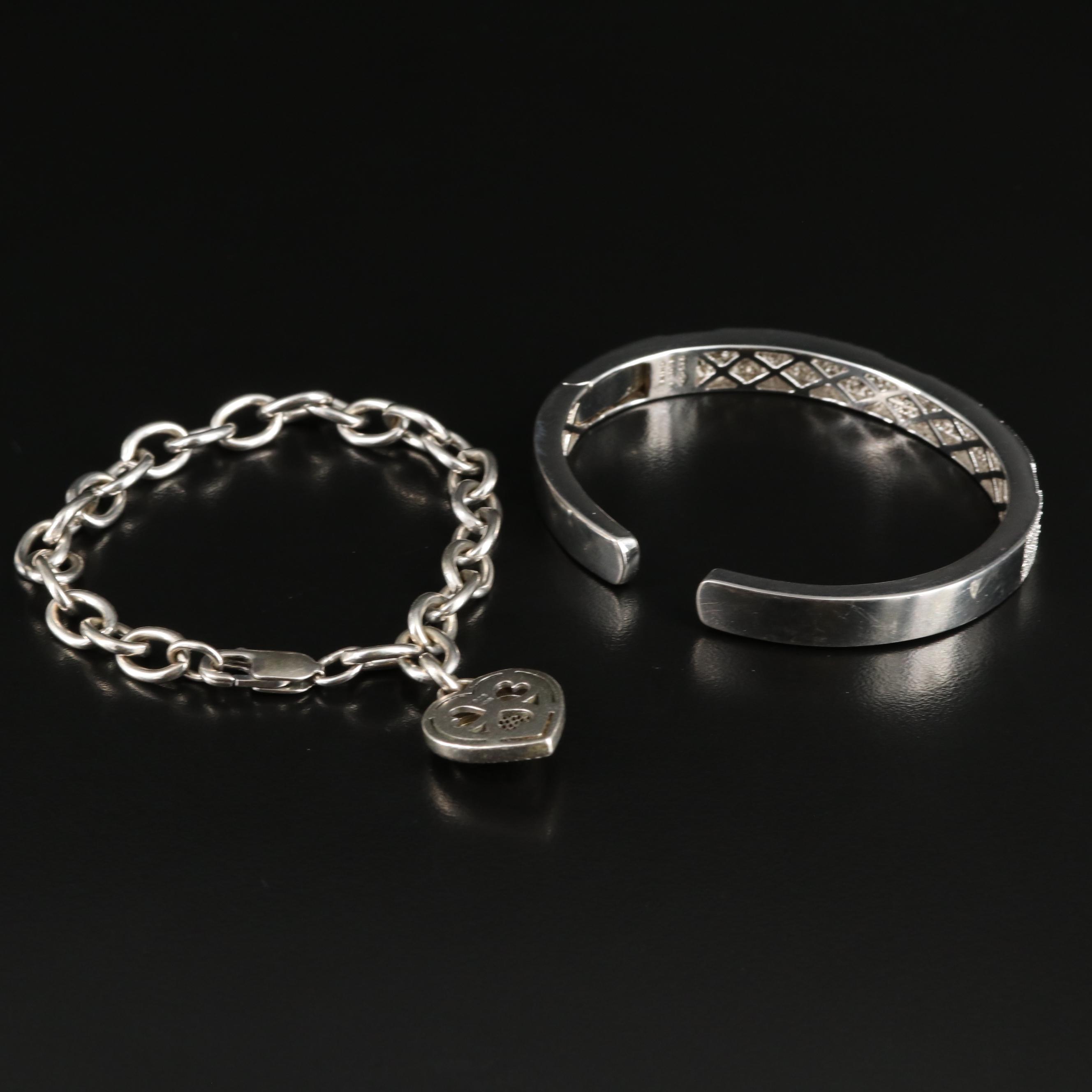 Sterling Bracelets With Diamonds