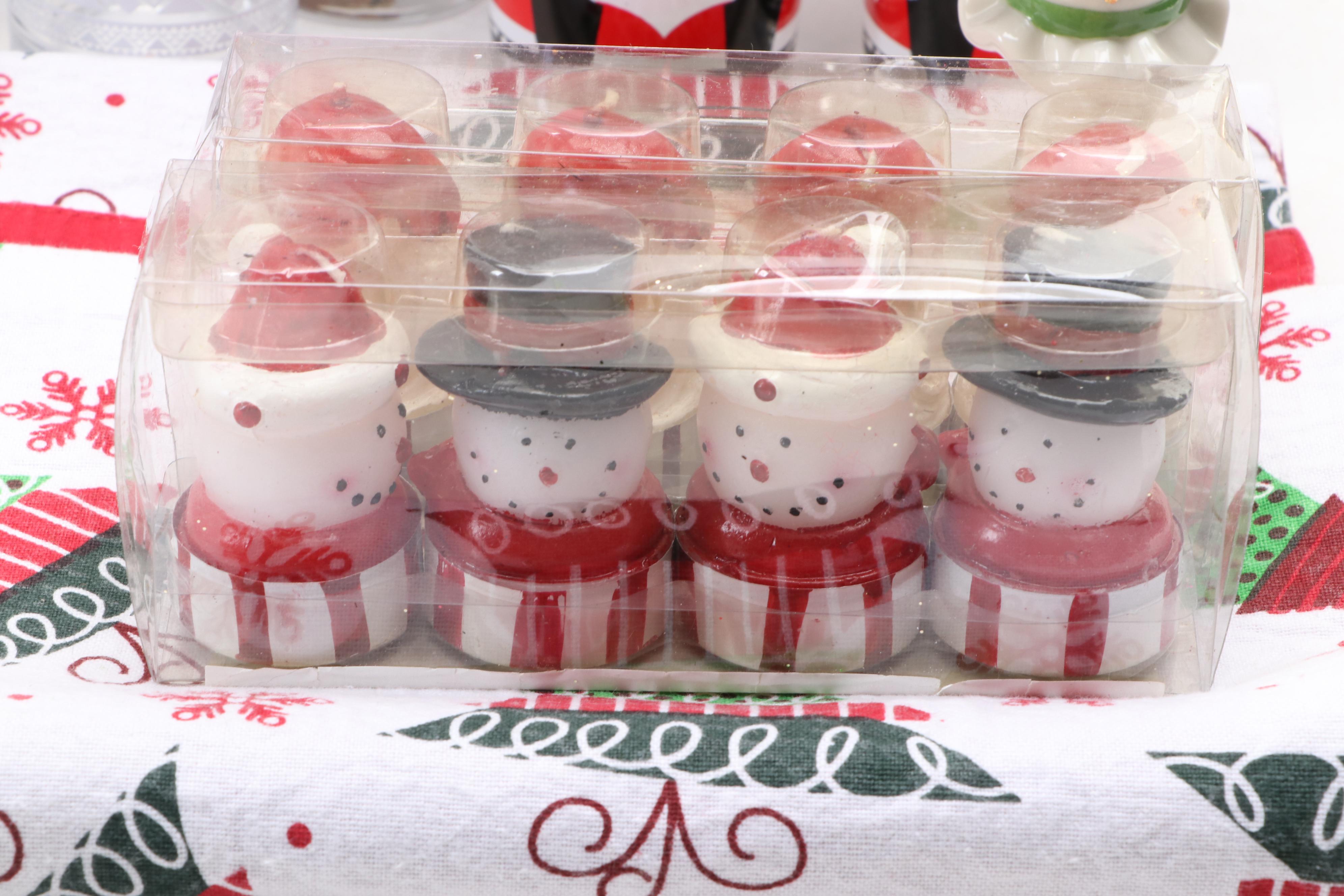 Lenox "Lady Bear on Ice" Porcelain Figurine with Other Christmas Table Décor