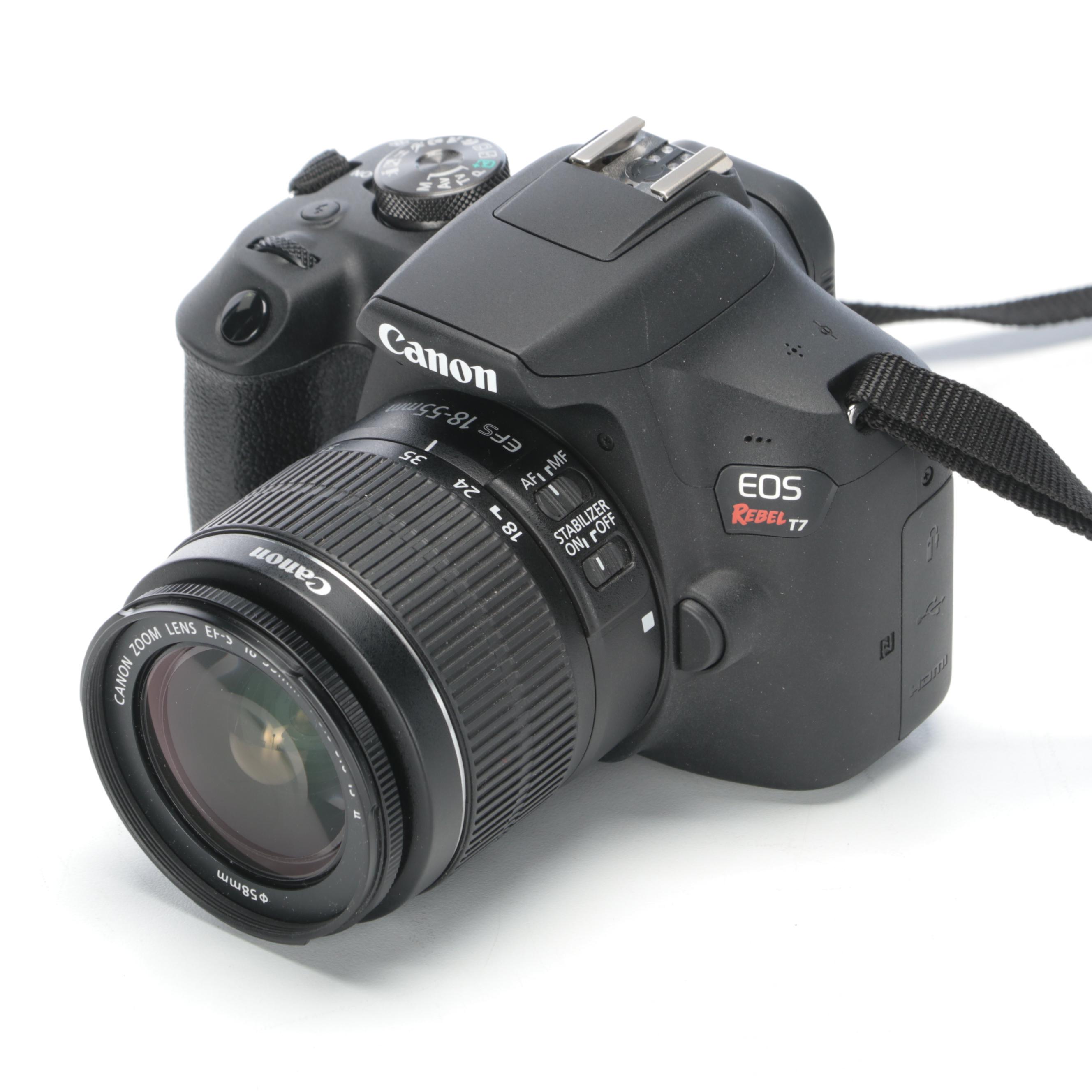 Canon EOS Rebel T7, Vivitar Lenses, Monopod and More