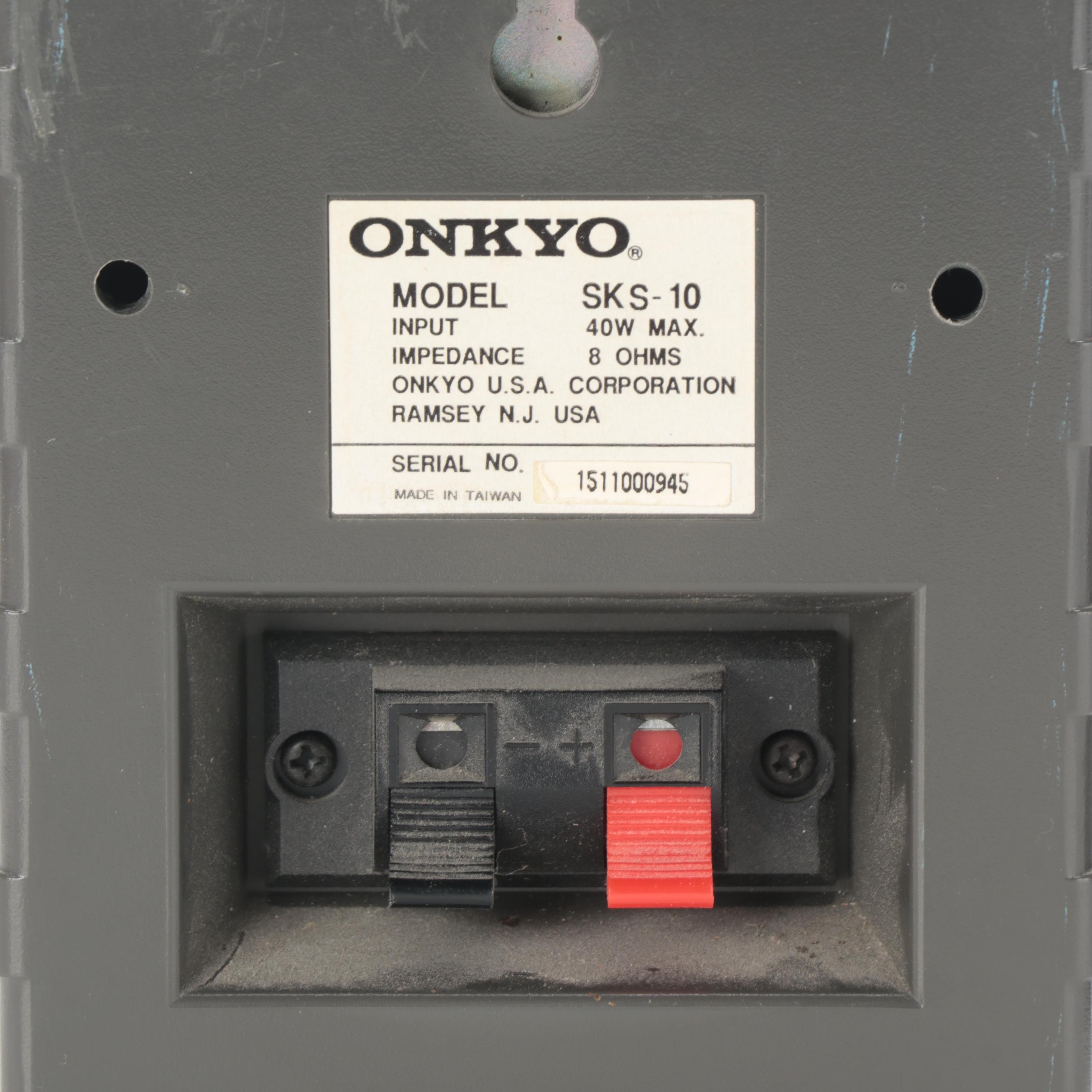 Onkyo Model SKC-20 and SKS-10 Speakers