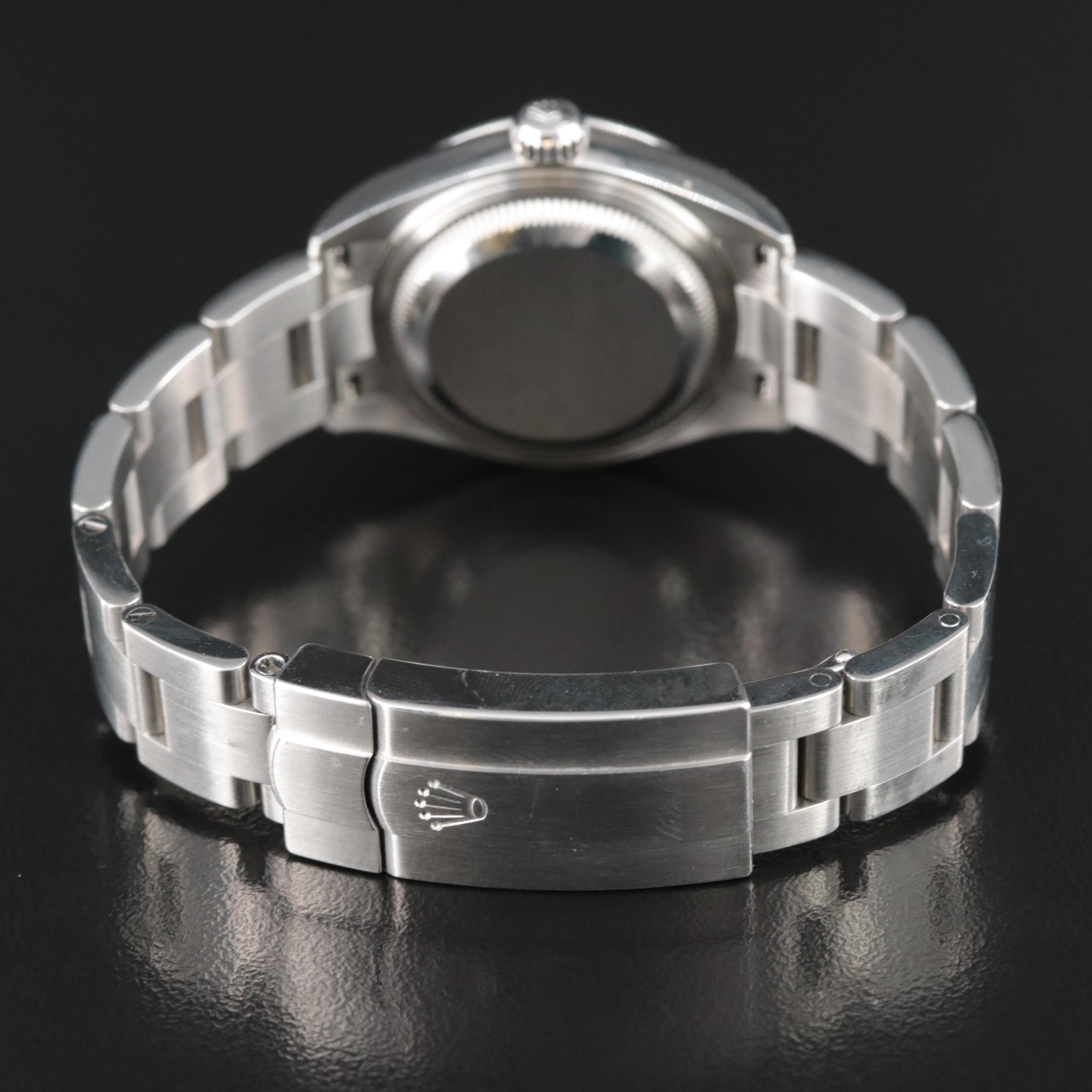 Rolex Oyster Perpetual Blue Dial Steel Watch