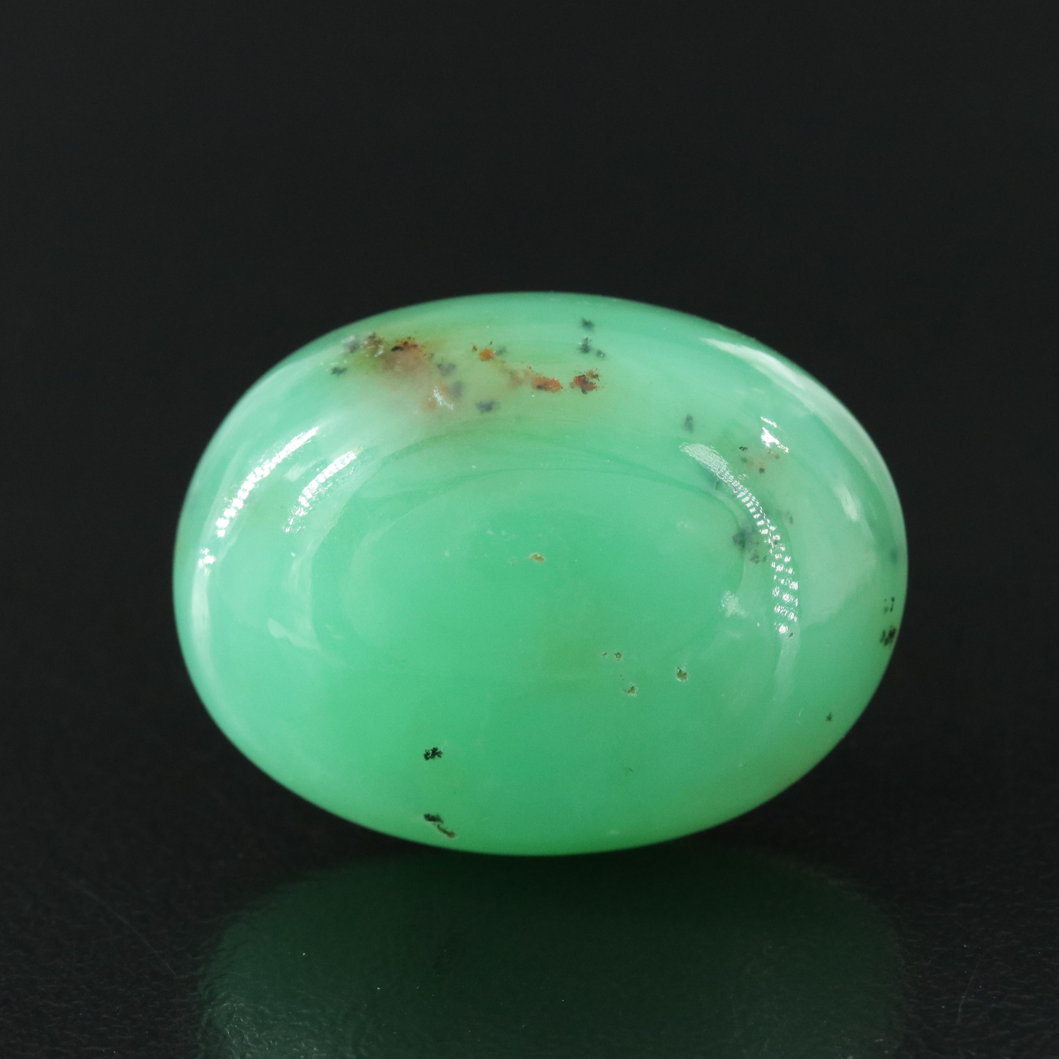 Loose Chrysoprase Oval Cabochon