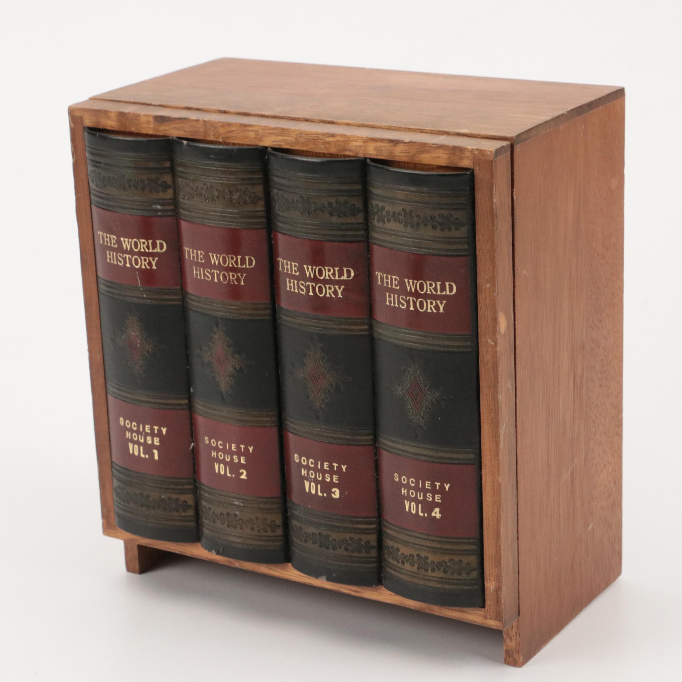 Borghese Bookends with Swank Faux Book Box