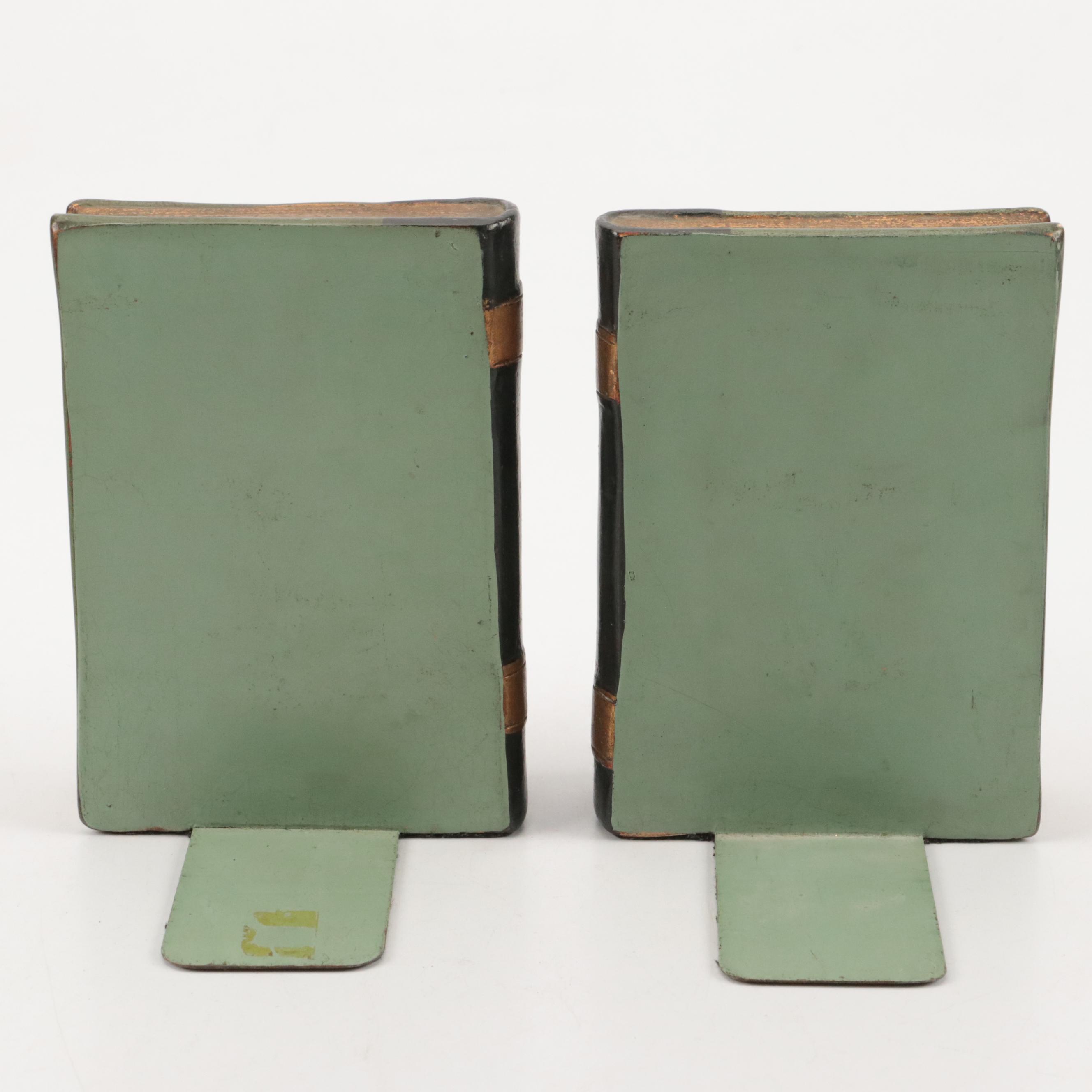 Borghese Bookends with Swank Faux Book Box