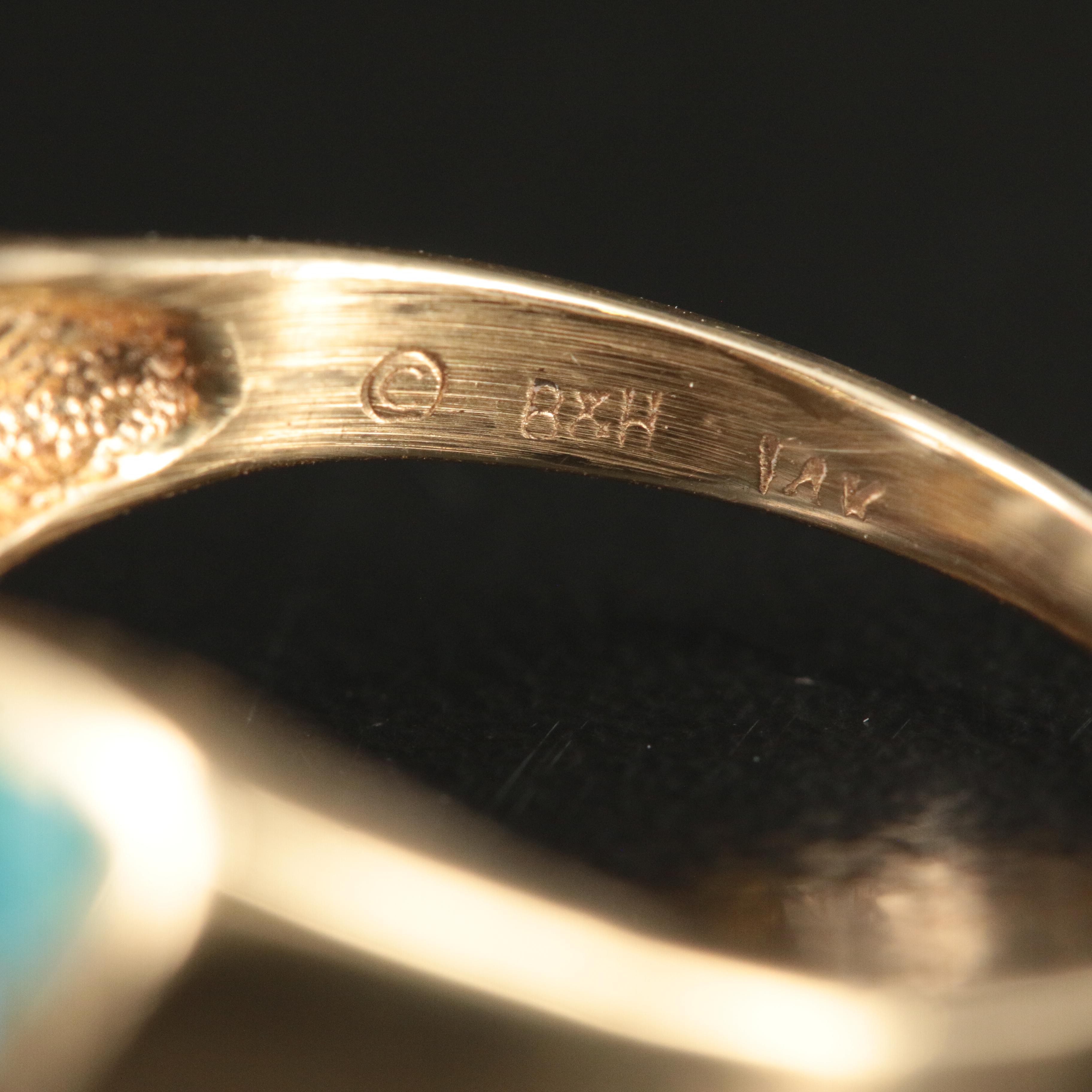 14K Opal, Tourmaline and Diamond Ring