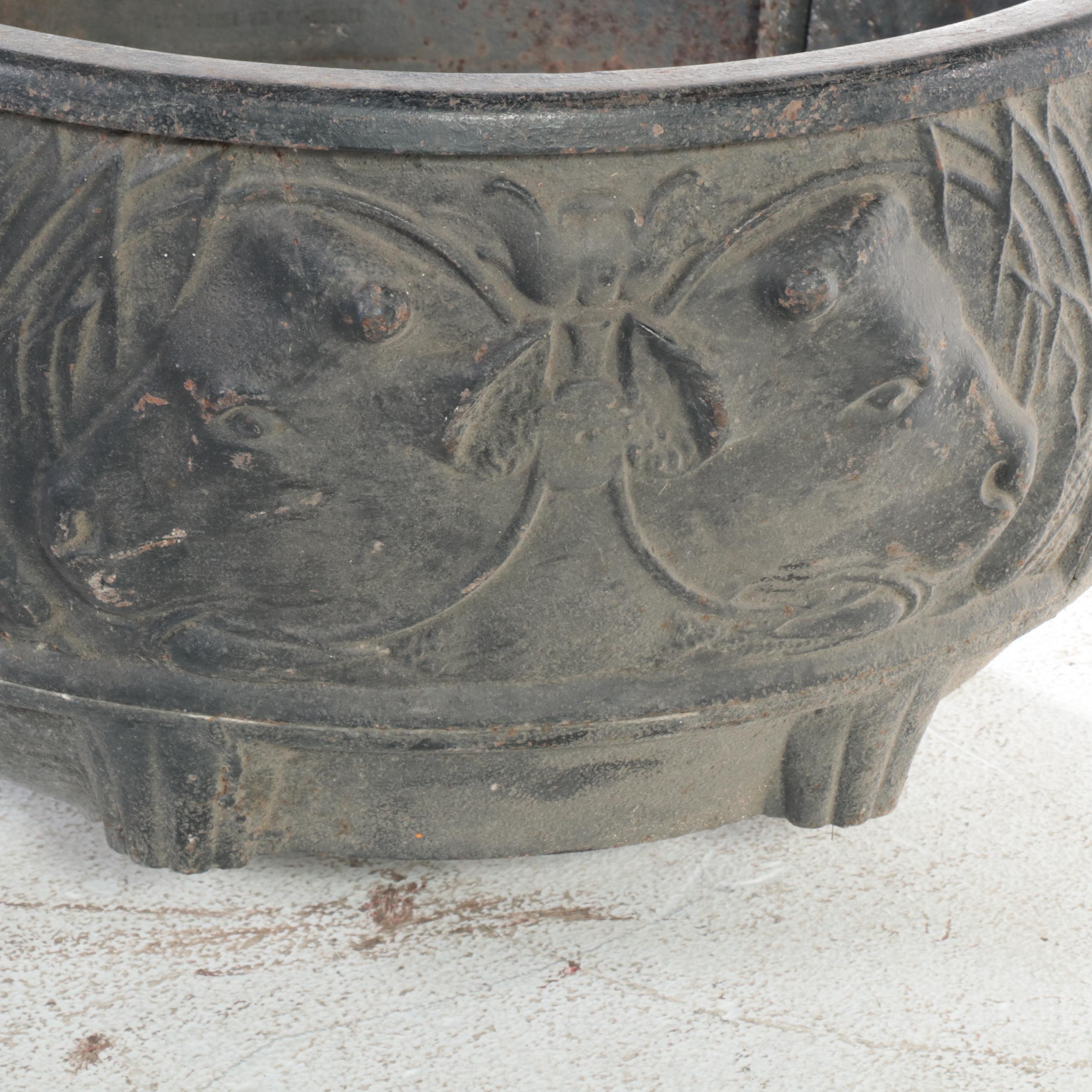 Wehrle Co. "Kenwood" Cast Iron Butcher's Lard Rendering Kettle/Stove Everything But The House