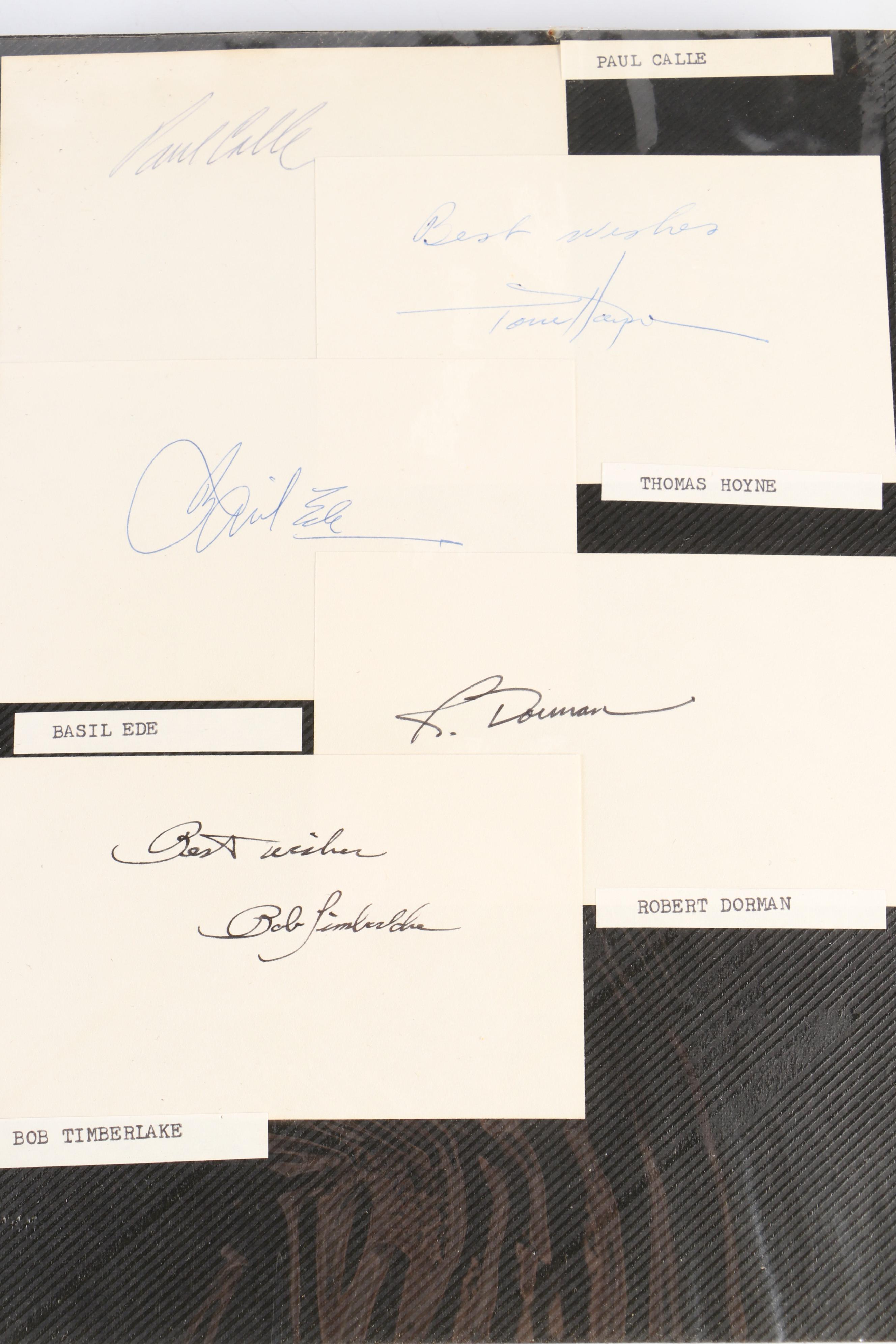Collection of Autographs of Various Western Artists EBTH