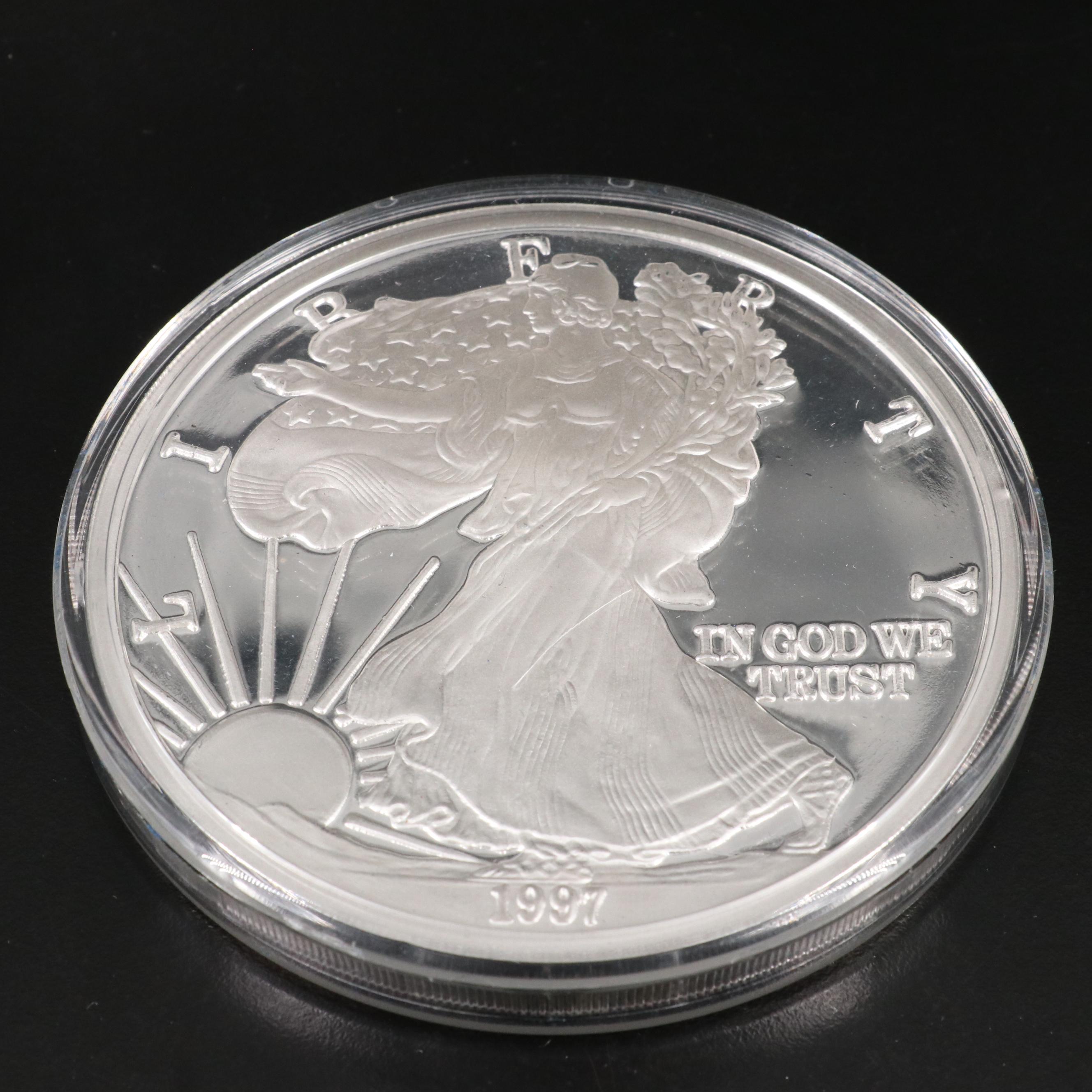 One Troy Pound Fine Silver Coin