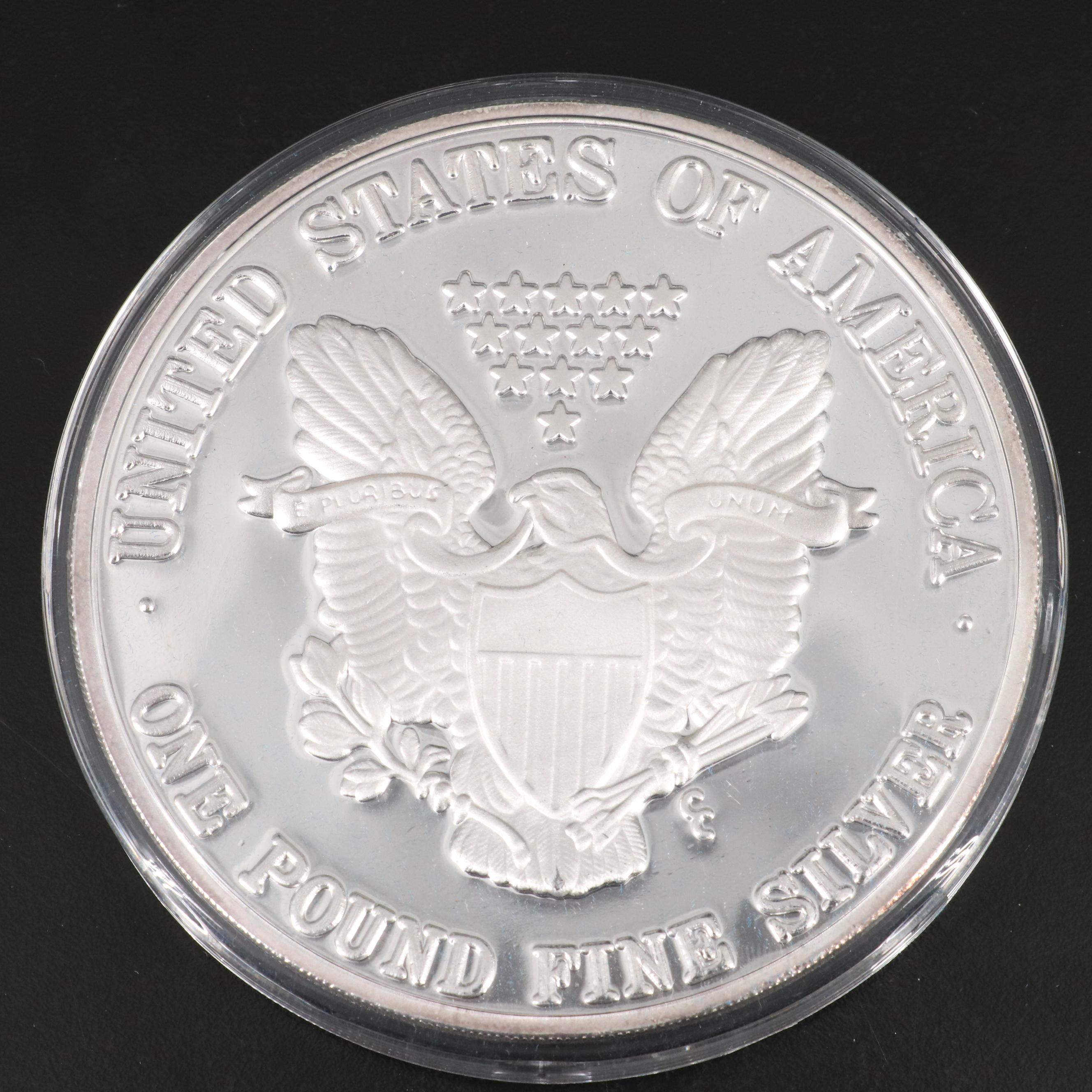 One Troy Pound Fine Silver Coin