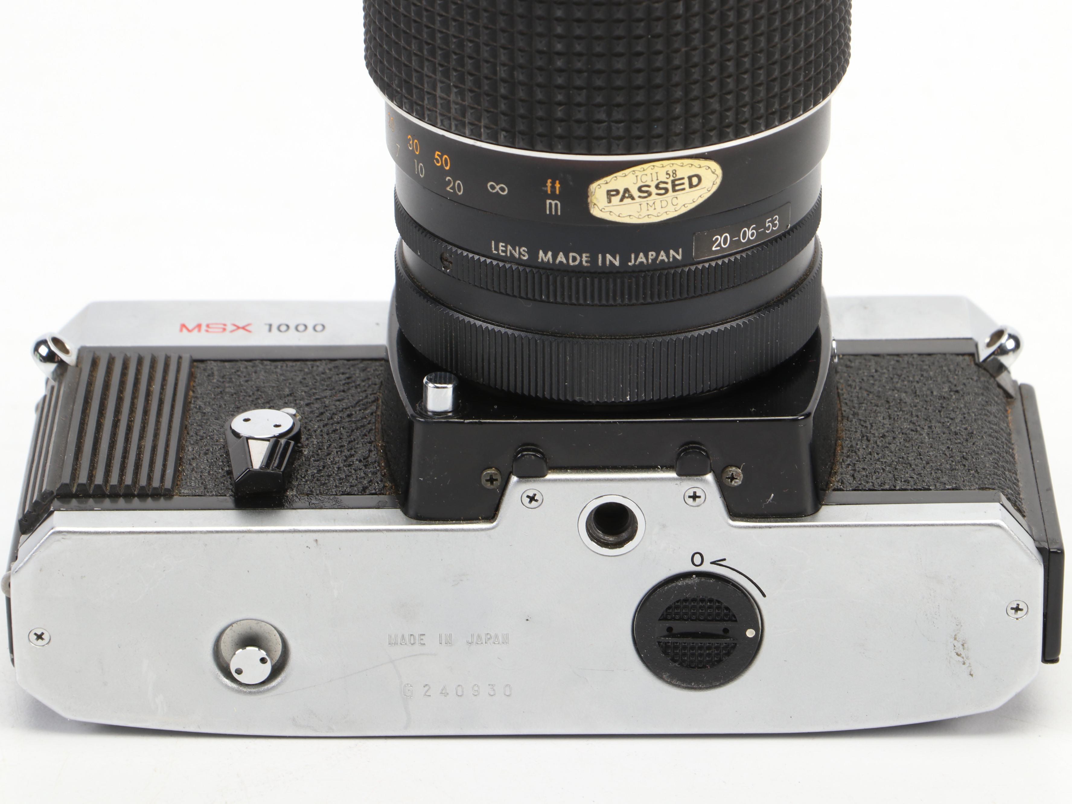 Mamiya/Sekor DSX 1000 and MSX 1000 35mm Film Cameras With Lenses