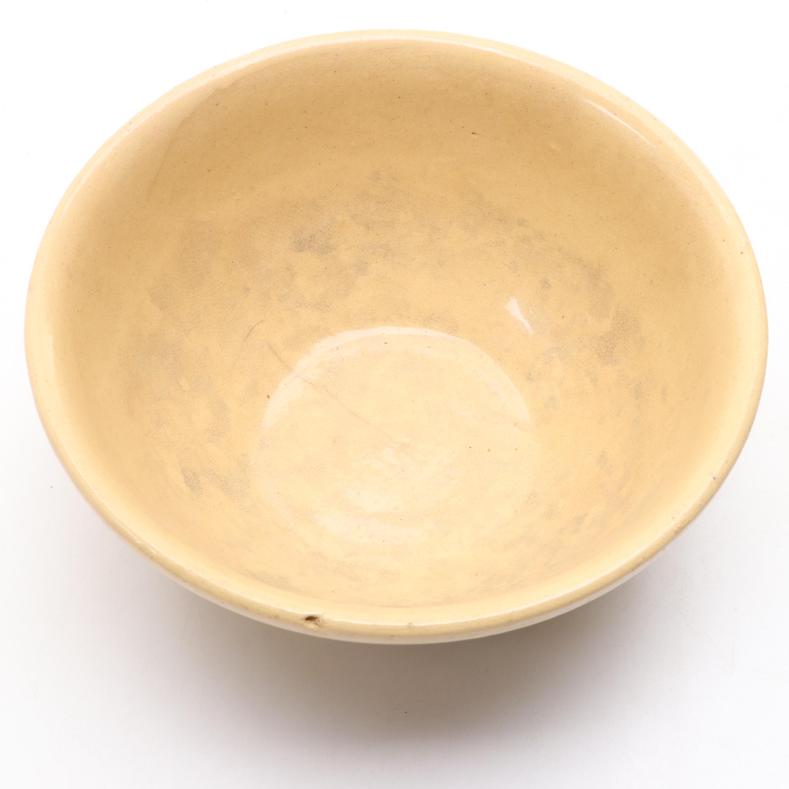 Watt Pottery with Other Banded Ceramic Mixing Bowls, Early to Mid-20th Century