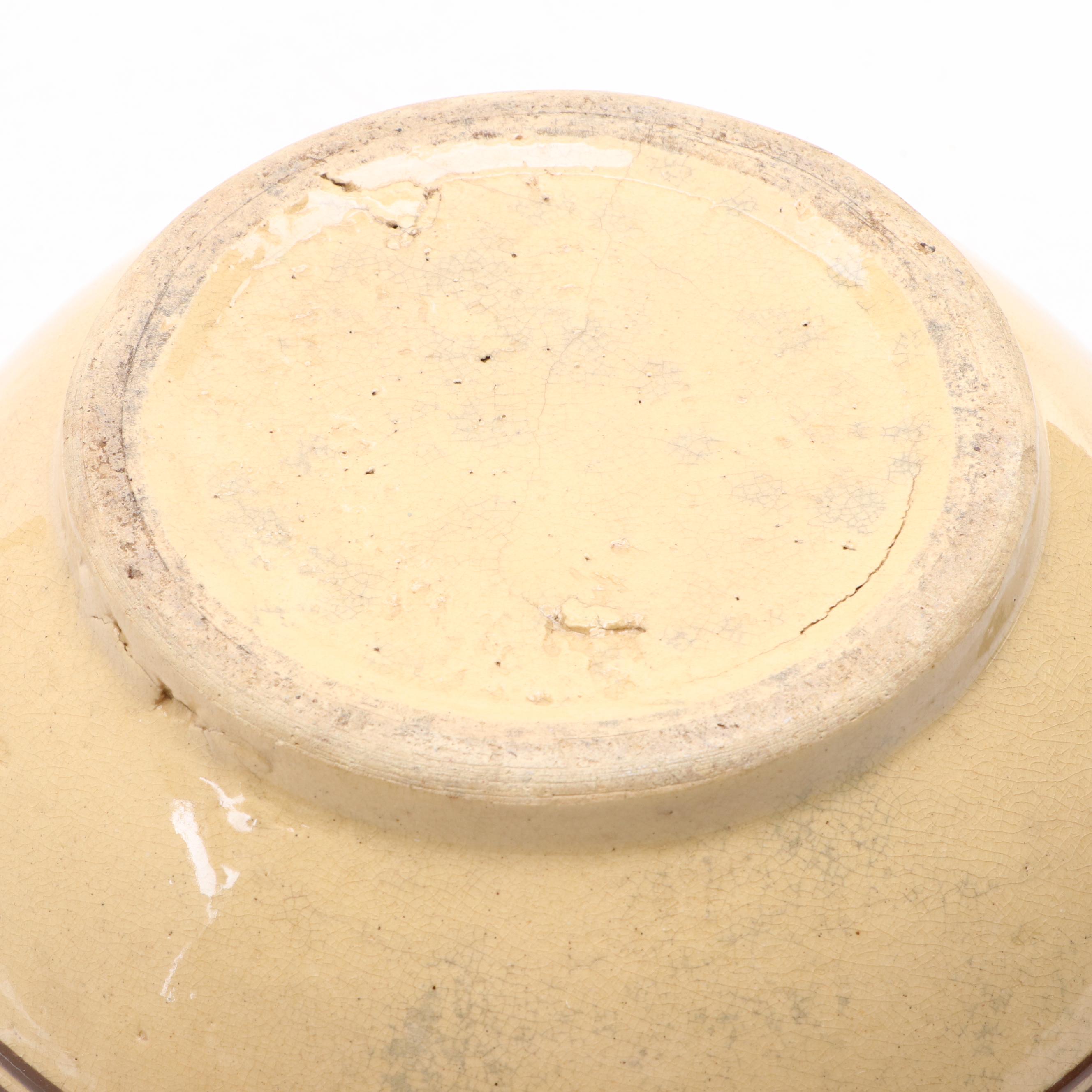 Watt Pottery with Other Banded Ceramic Mixing Bowls, Early to Mid-20th Century