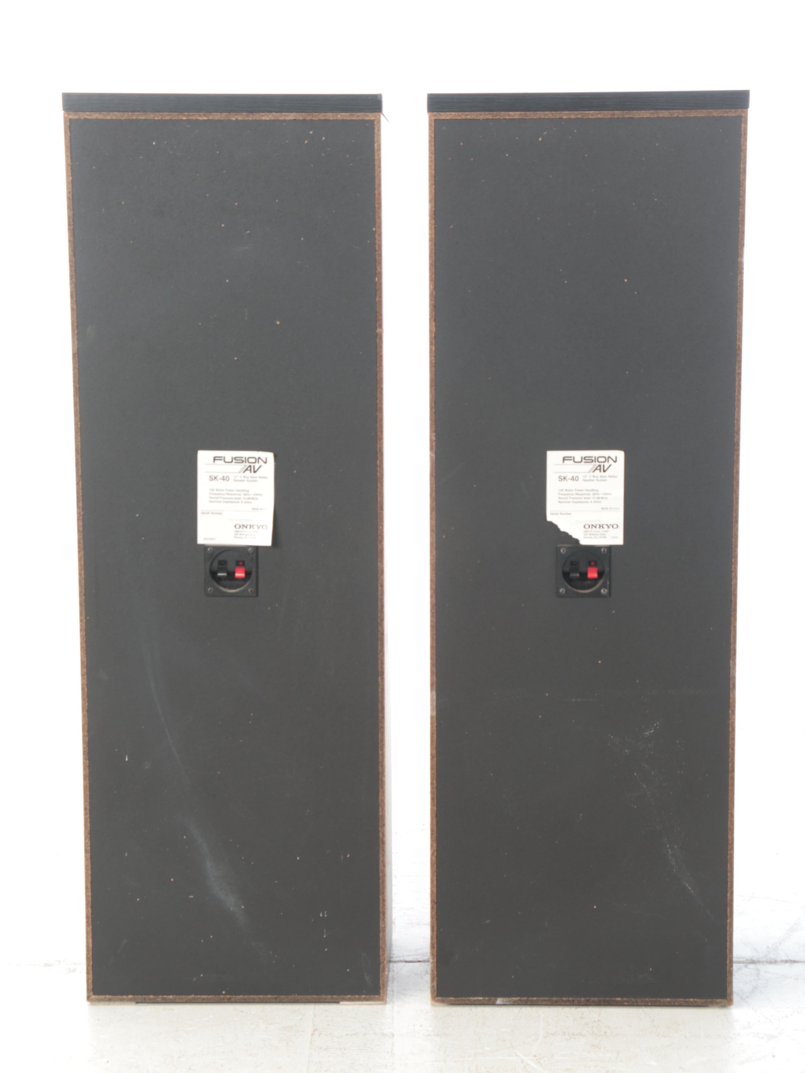 Pair of Onkyo Fusion AV Floor Standing Speakers