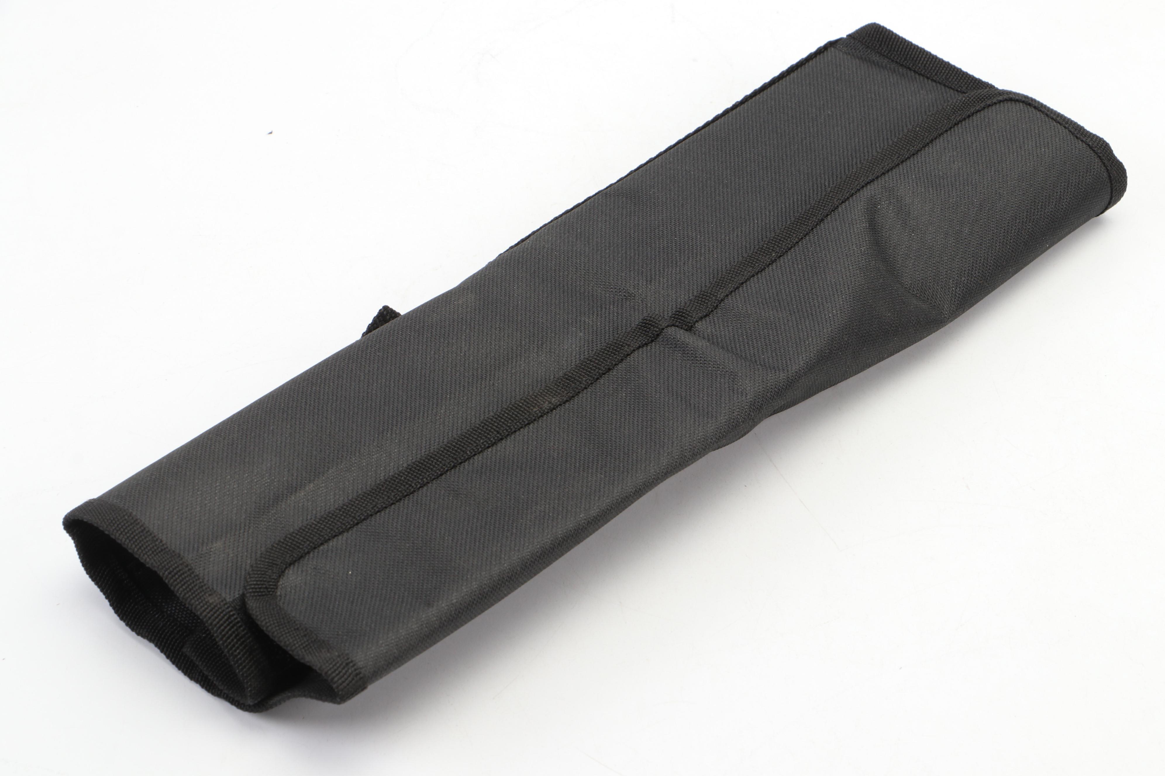 Japanese Four-Piece Chef's Knife and Cleaver Set in Nylon Roll Case