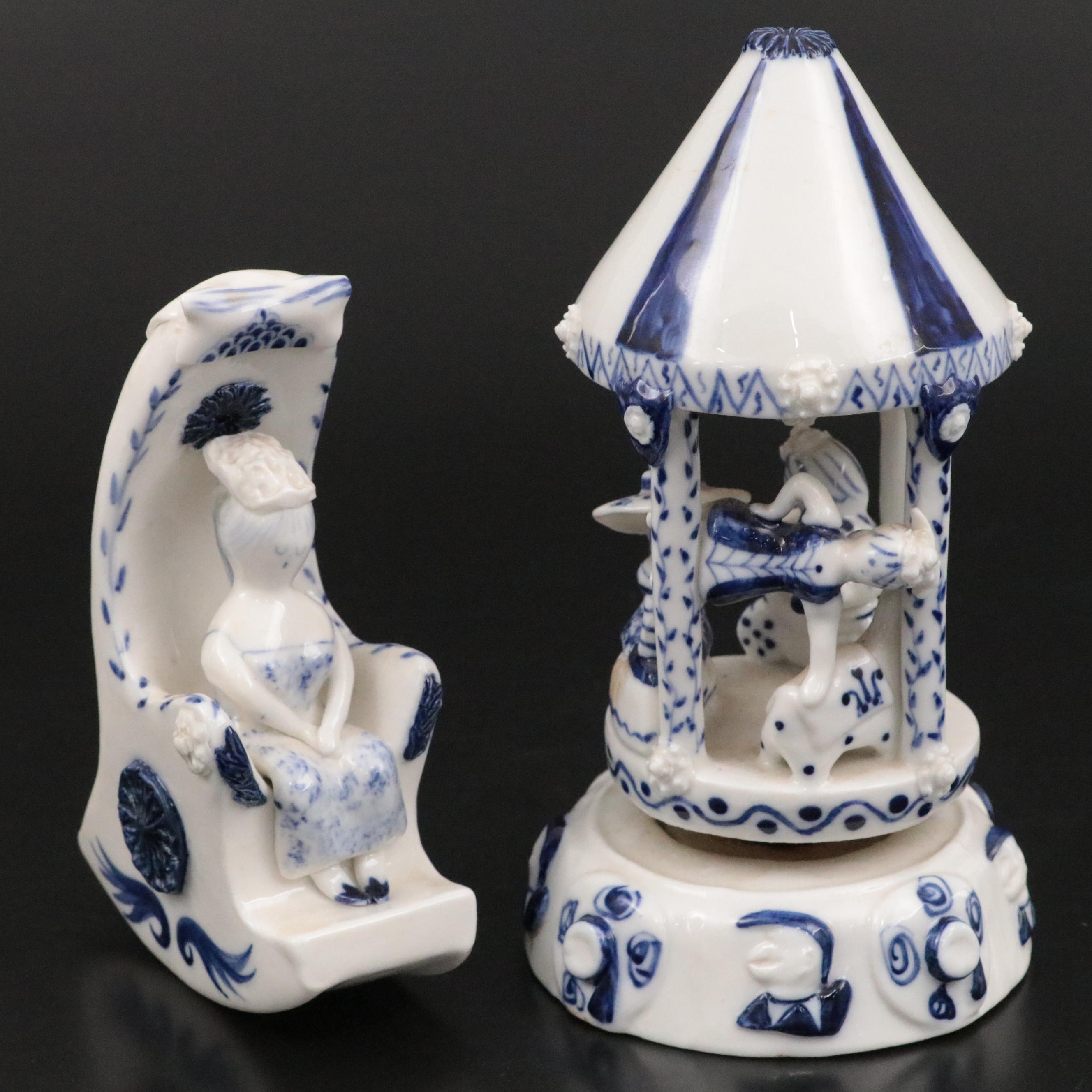 Wilfred Gibson Studio Ceramic Rocking Chair Figurine and More Figurines